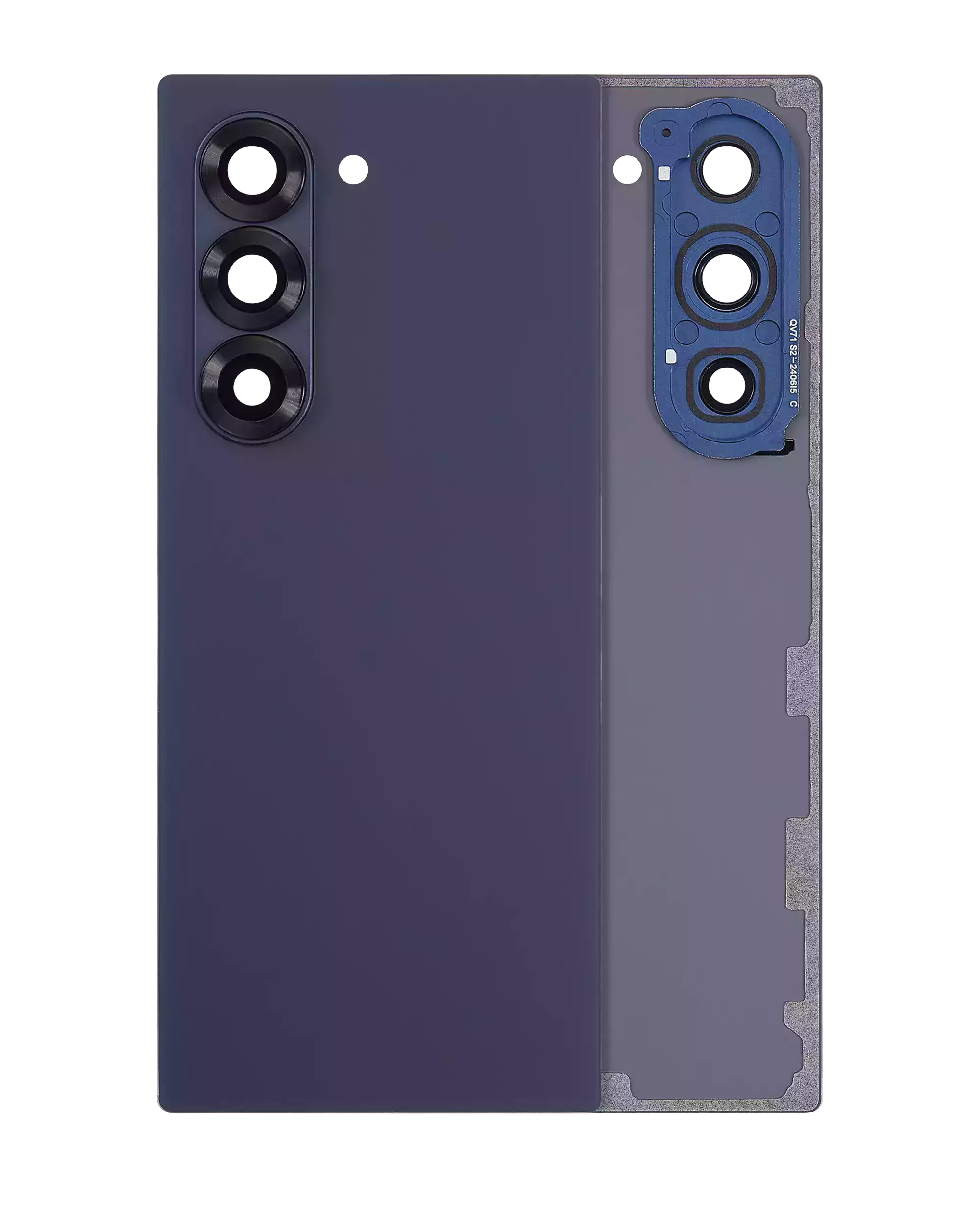 vetro cover posteriore con Vetro fotocamera per Samsung Galaxy Z Fold 6 5G (Navy)