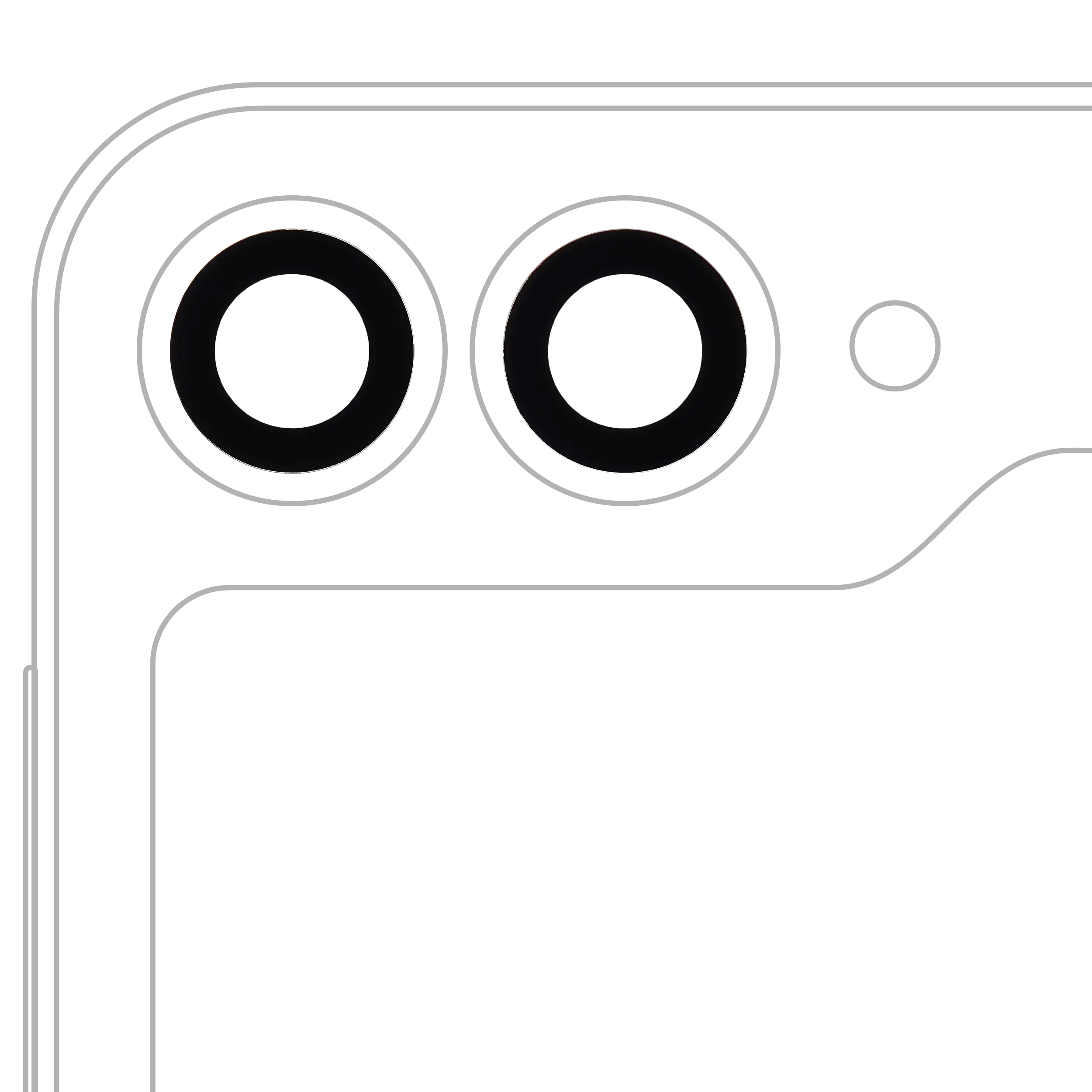Lente fotocamera posteriore (solo vetro) con adesivo per Samsung Galaxy Z Flip 6 5G (F741) (2 set pezzi) (Premium)