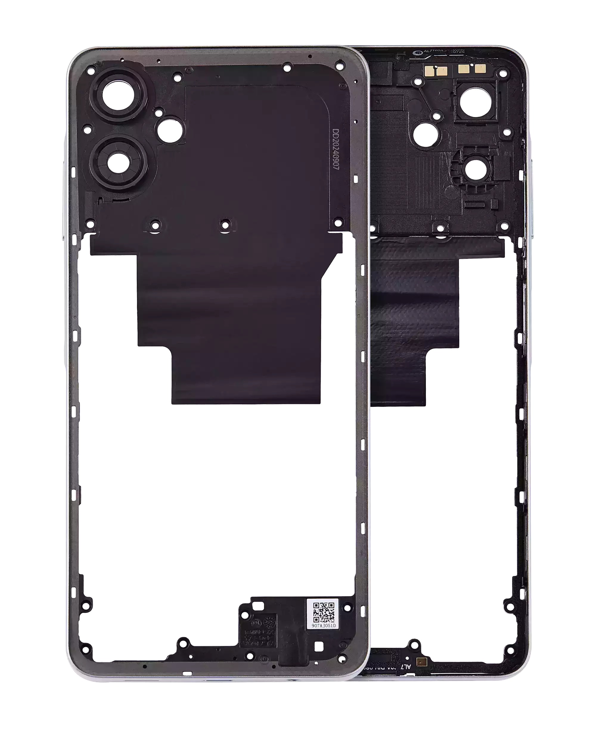 Frame centrale per Samsung Galaxy A06 (A065 / 2024) (Bianco)