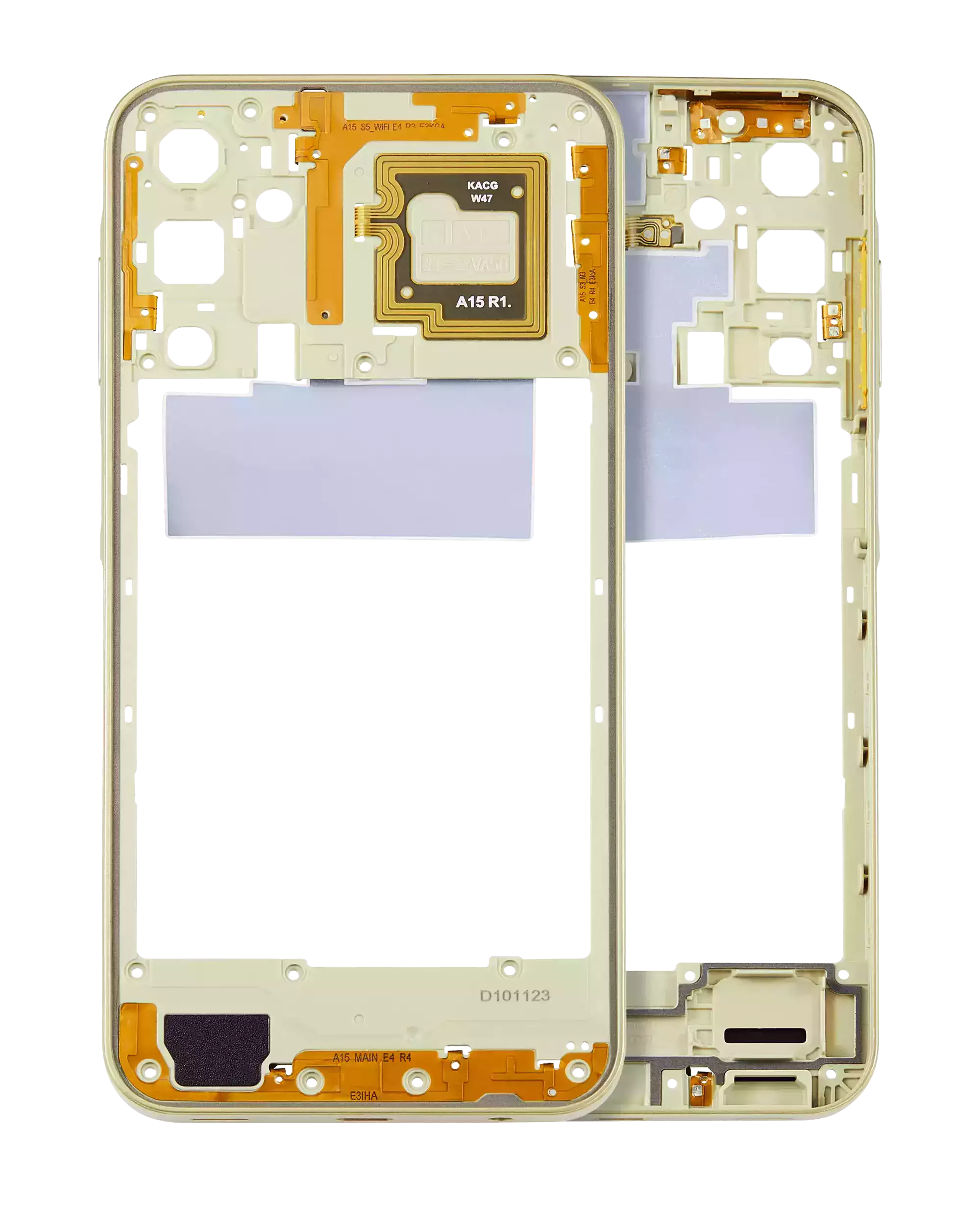 Frame centrale per Samsung Galaxy A15 (A155 / 2023) (Personality Giallo)