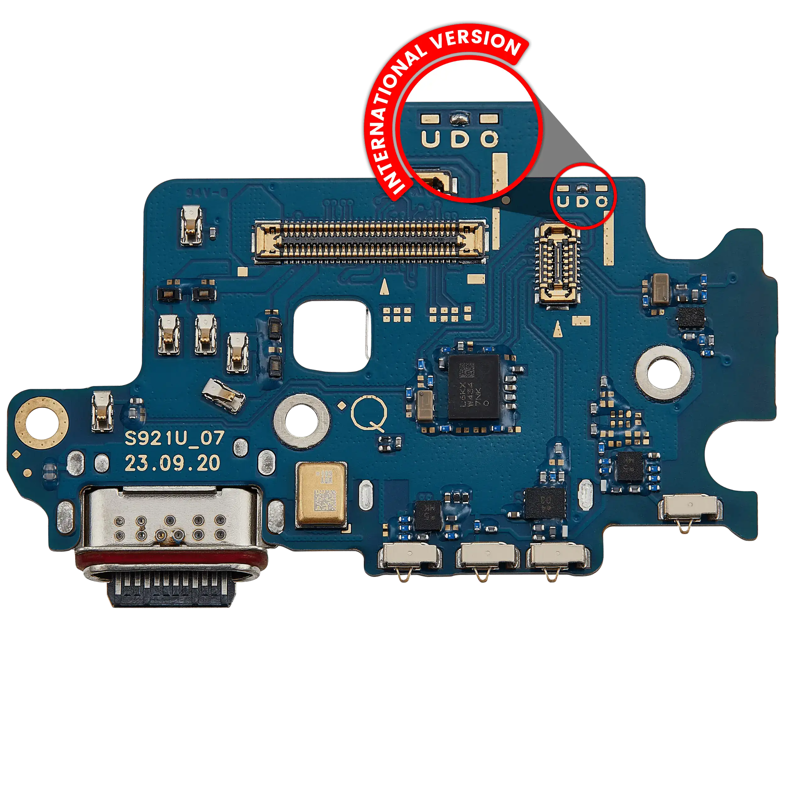 Connettore di ricarica Scheda con Sim Card Reader per Samsung Galaxy S24 5G (S921D) (International Version) (Premium)