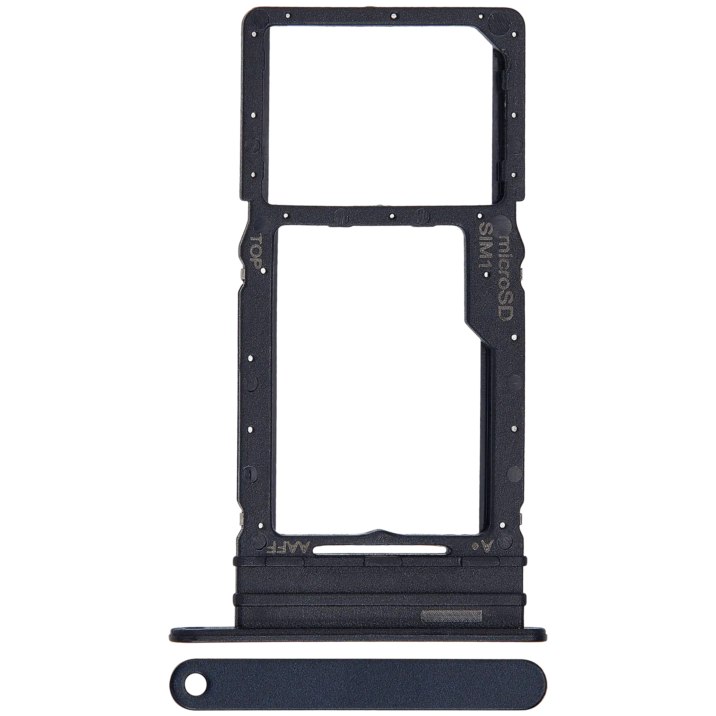 Carrellino SIM singola per Samsung Galaxy A16 5G (A166 / 2024) (Premium) (Blu Nero)