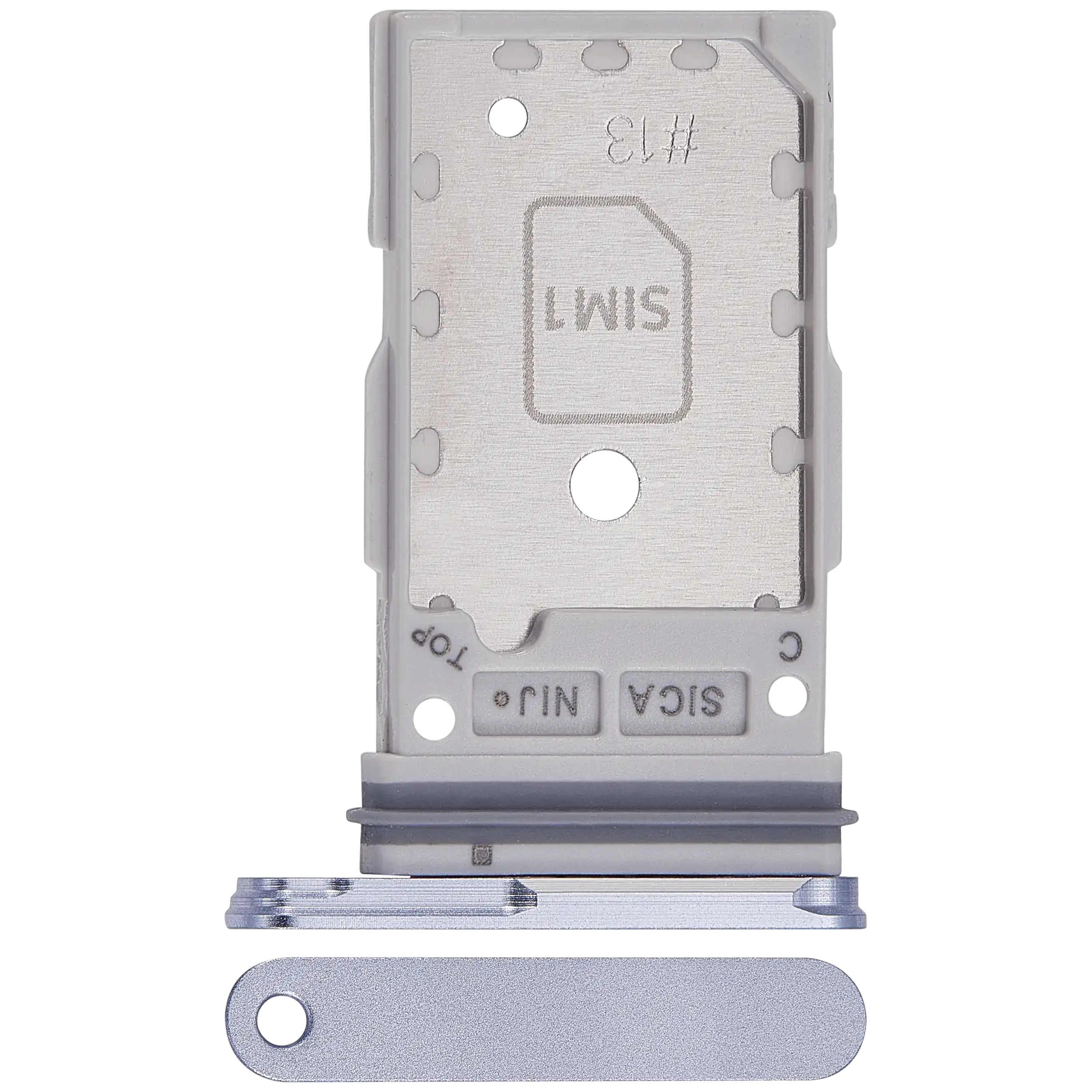Carrellino doppia SIM per Samsung Galaxy S25 / S25 Plus (Premium) (Iceblue)