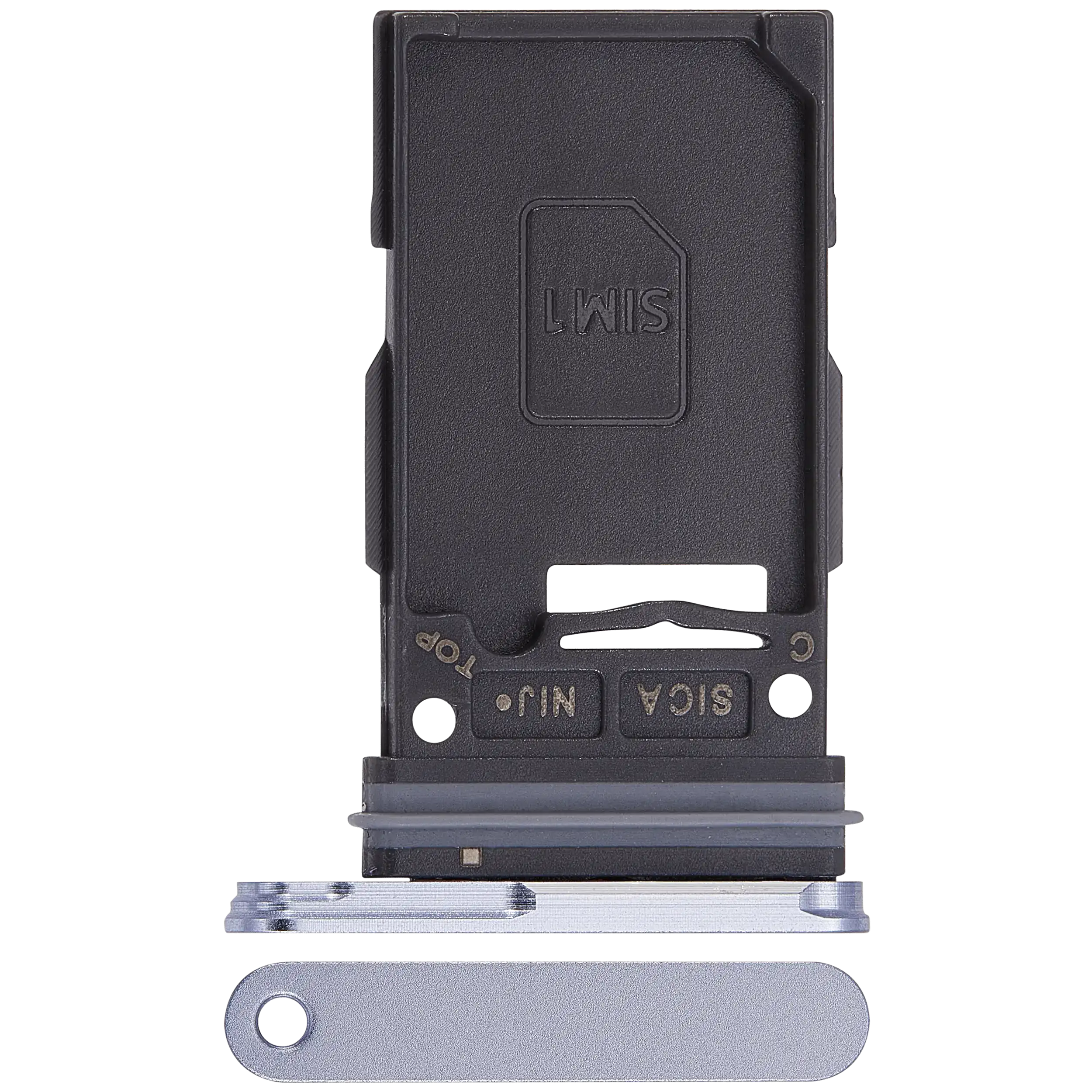 Carrellino SIM singola per Samsung Galaxy S25 / S25 Plus (Premium) (Iceblue)