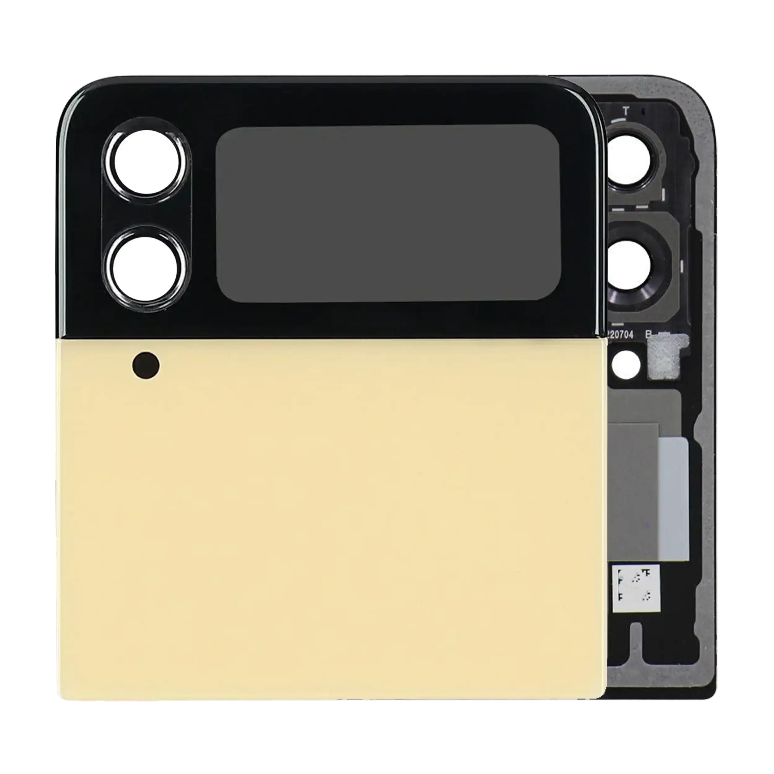 Outer Display OLED completo per Samsung Galaxy Z Flip 4 5G (Service Pack) (Oro)
