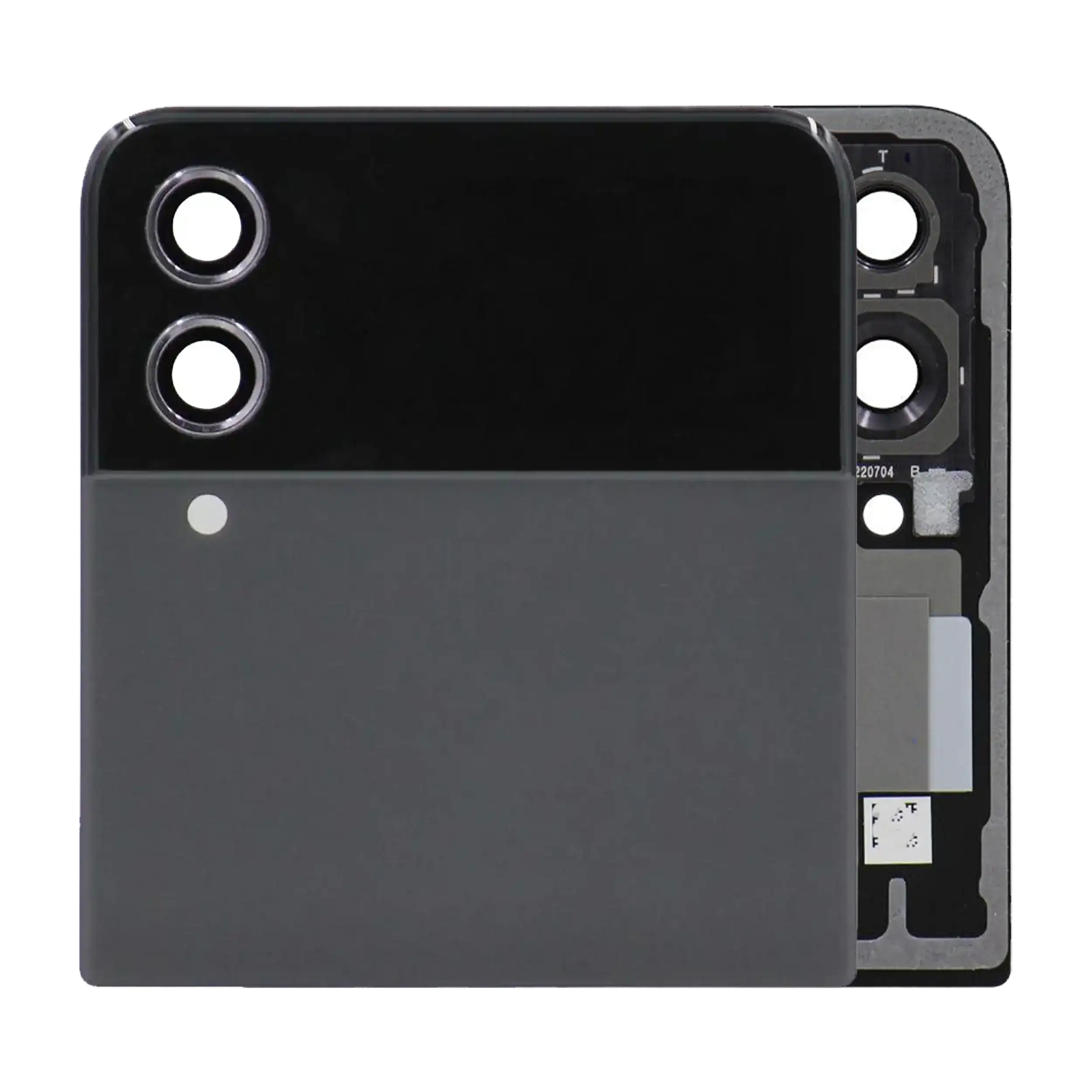 Outer Display OLED completo per Samsung Galaxy Z Flip 4 5G (Service Pack) (Grafite)