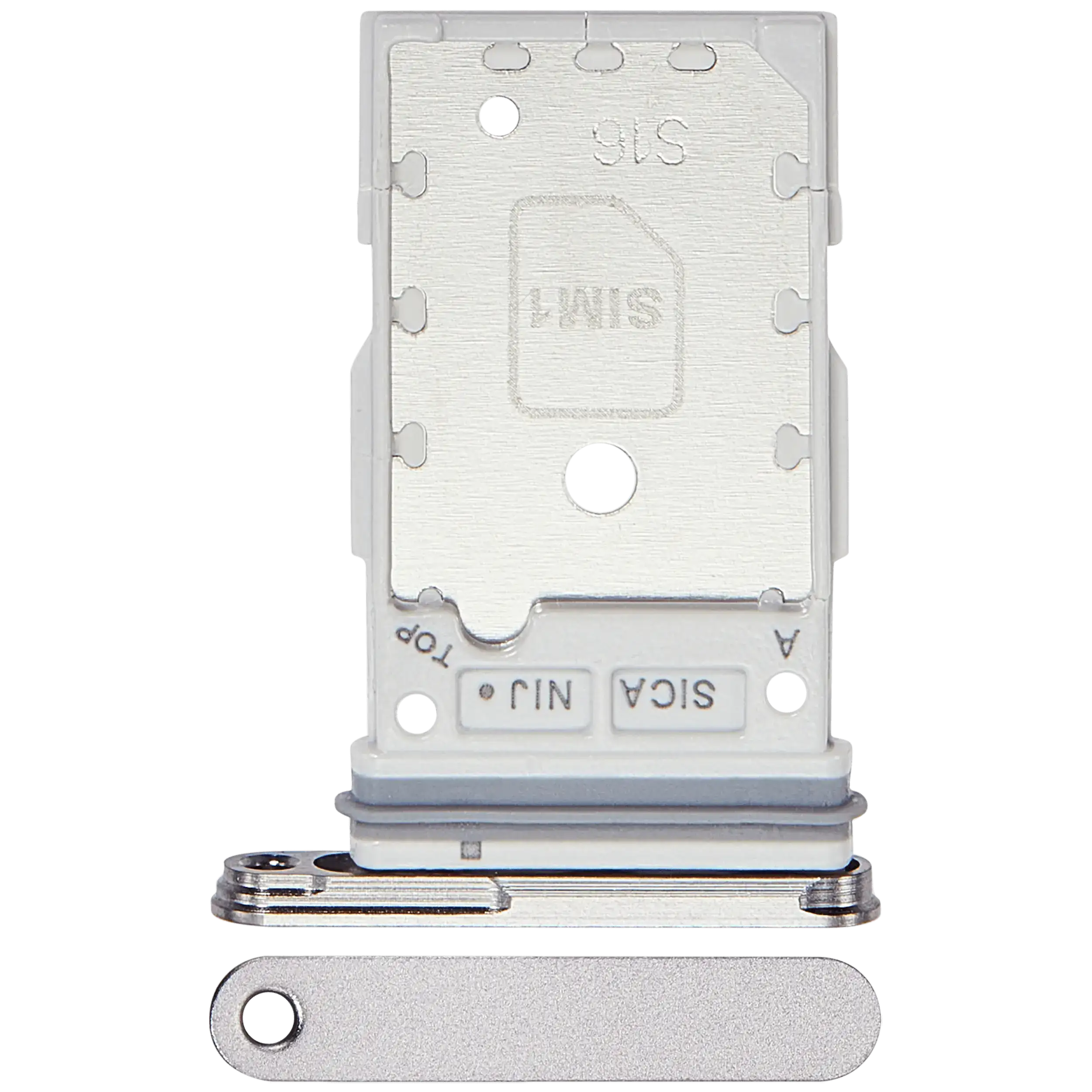 Carrellino doppia SIM per Samsung Galaxy S25 / S25 Plus (Premium) (Bianco)