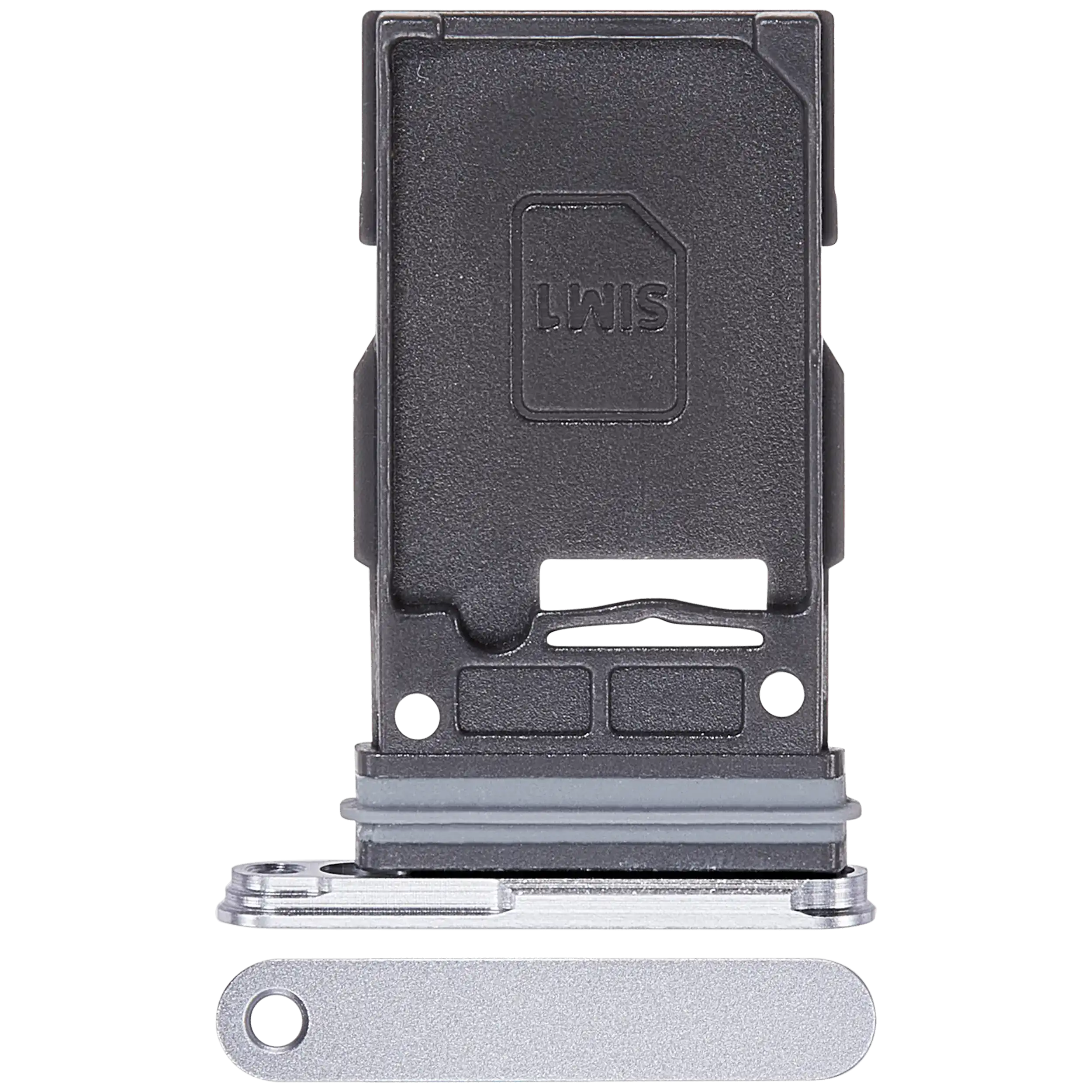 Carrellino SIM singola per Samsung Galaxy S25 / S25 Plus (Premium) (Bianco)