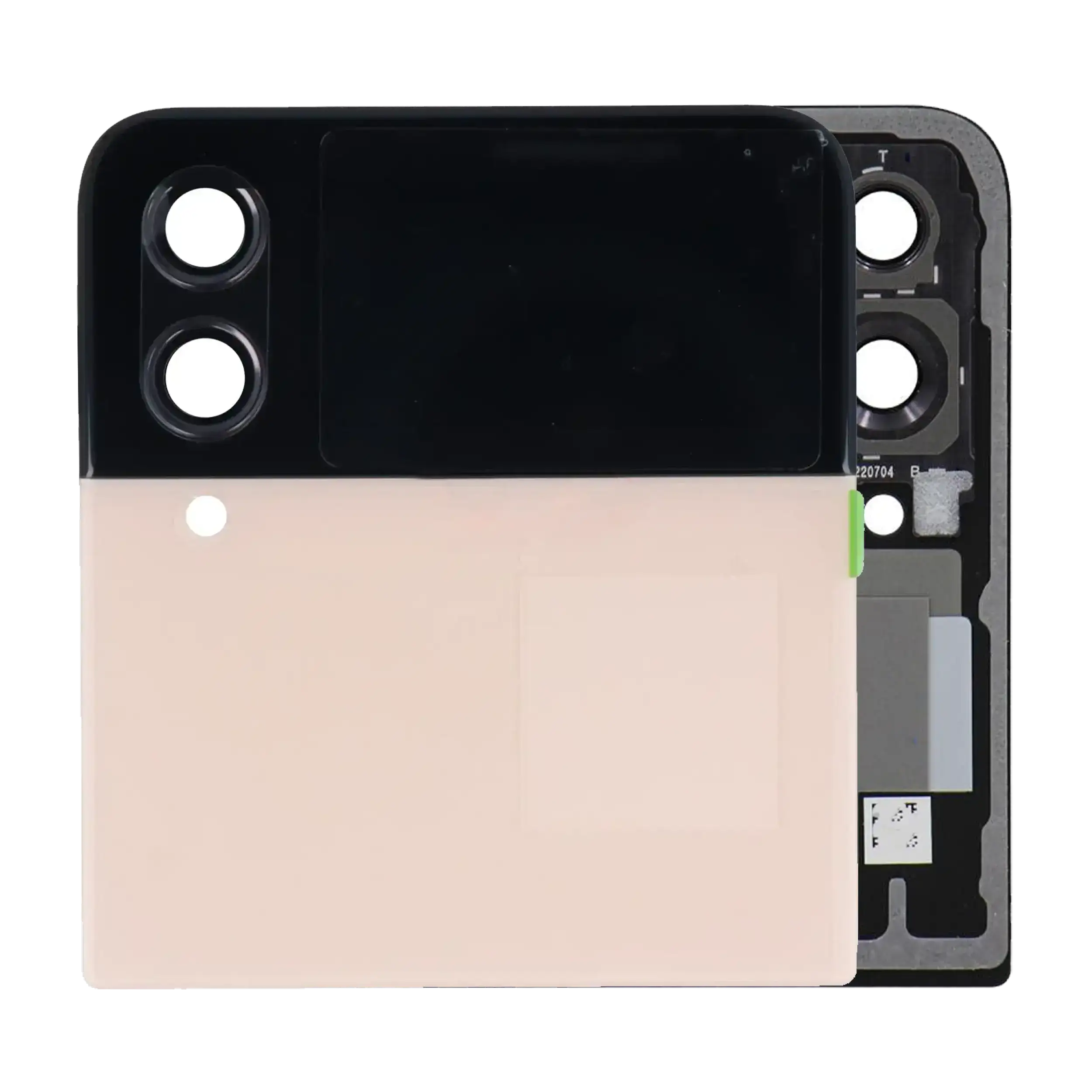 Outer Display OLED completo per Samsung Galaxy Z Flip 4 5G (Used Service Pack Pull: Grade B/C) (Rosa Oro)