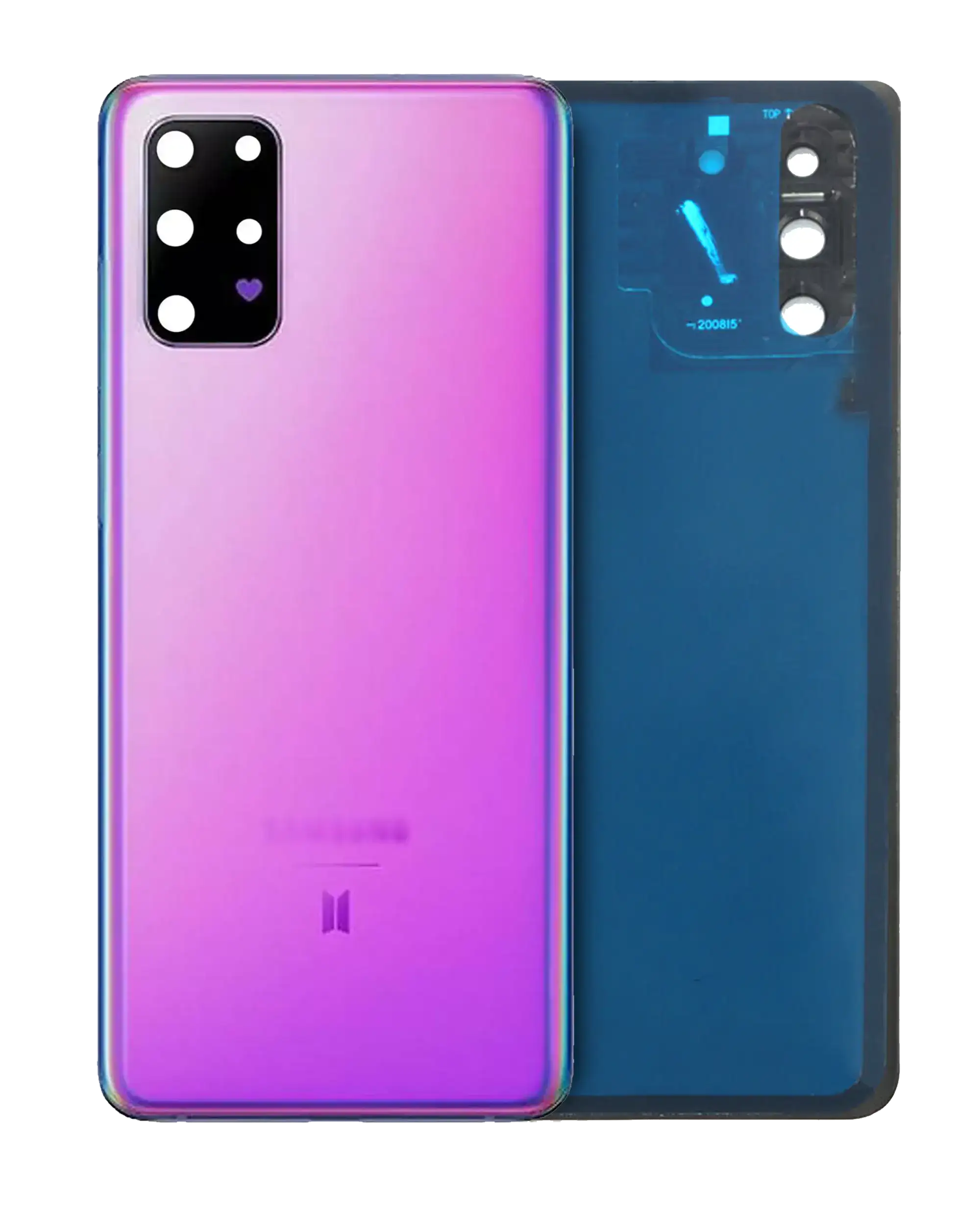 vetro cover posteriore con Vetro fotocamera per Samsung Galaxy S20 Plus (BTS Version) (Service Pack) (Viola)