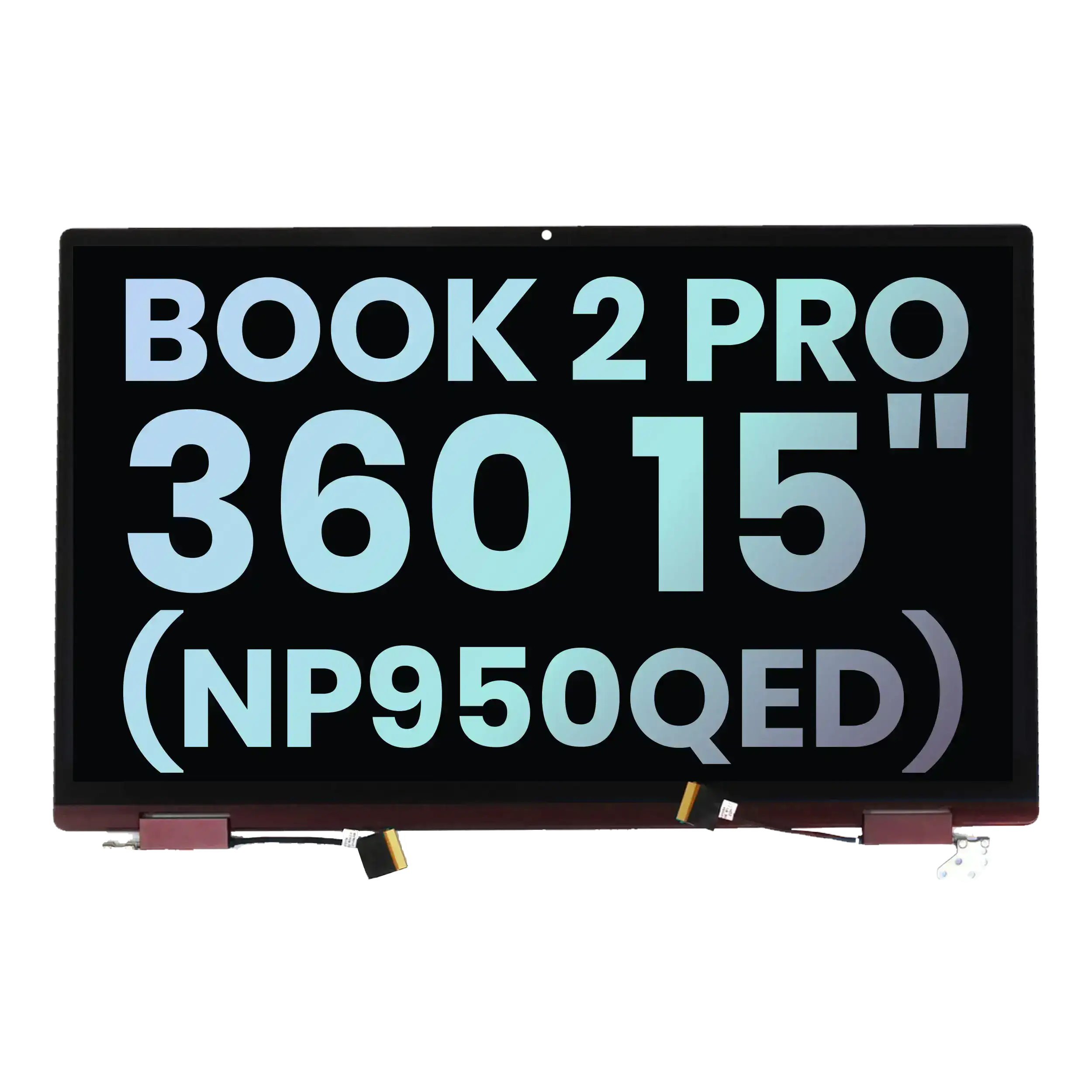 Display LCD completo per Samsung Galaxy Book 2 Pro (360) 15" (NP950QED) (Service Pack) (Subins dark Rosso)