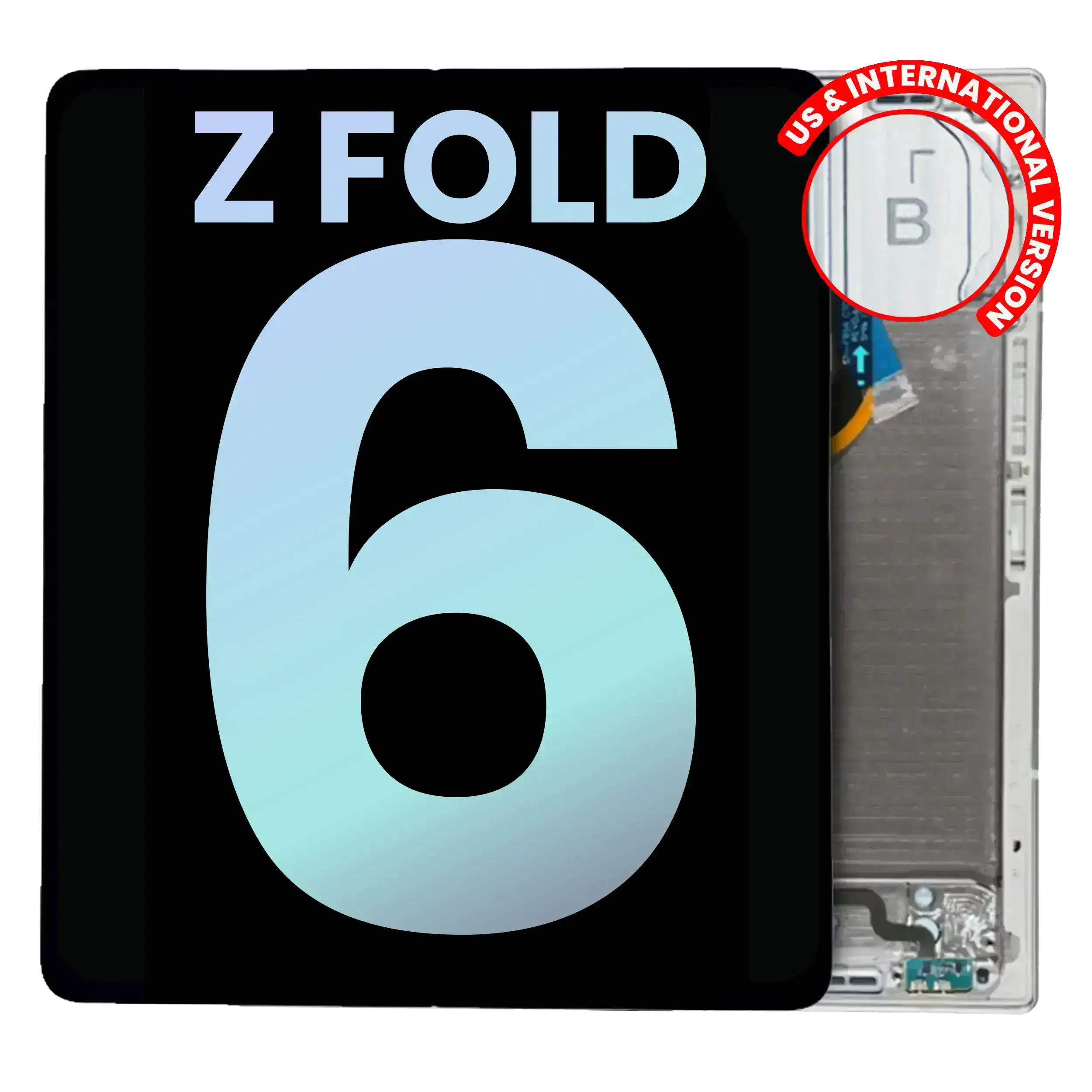Inner Display OLED completo con Frame per Samsung Galaxy Z Fold 6 5G (US e International) (Service Pack) (Rosa)
