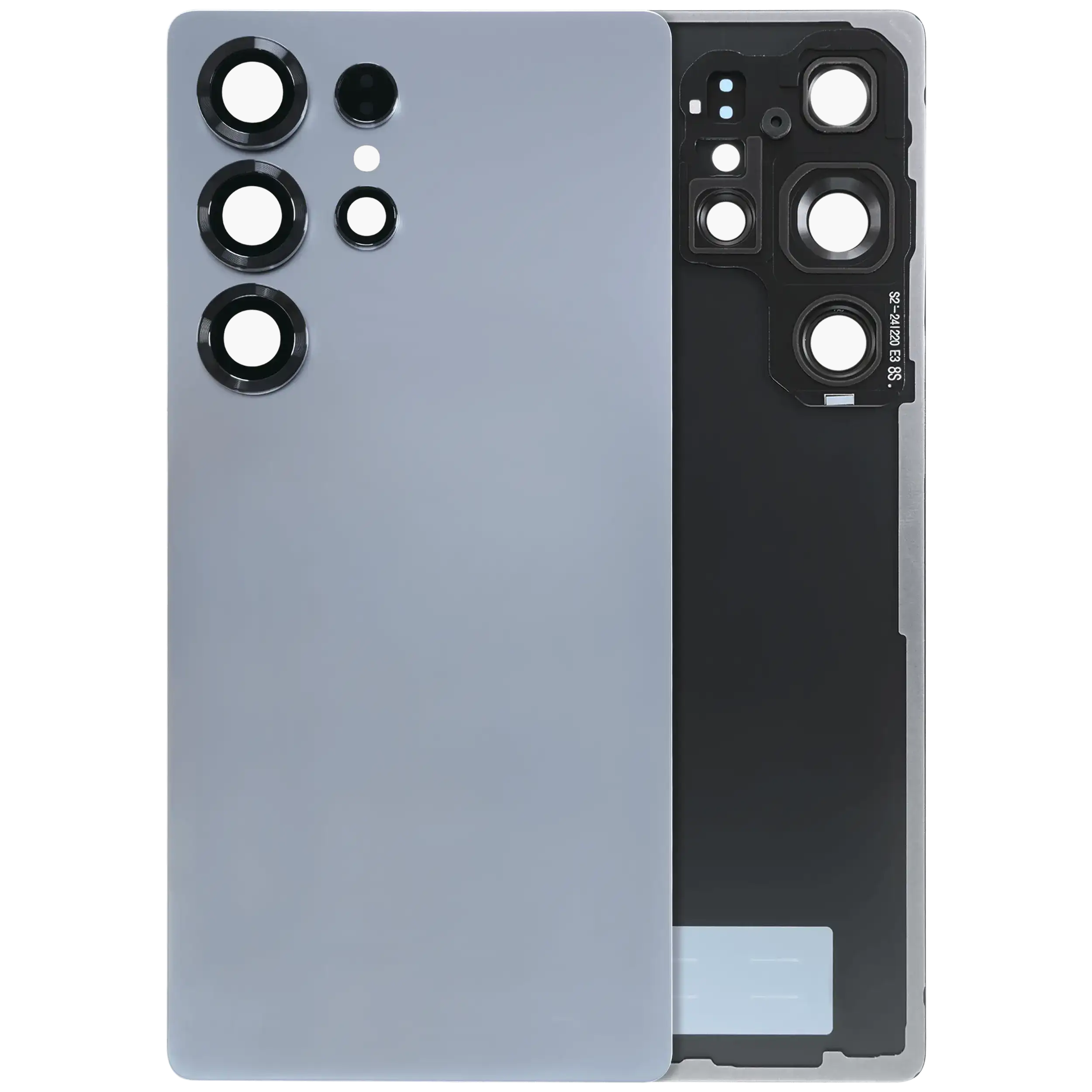vetro cover posteriore con Vetro fotocamera per Samsung Galaxy S25 Ultra 5G (Service Pack) (Titanio Argento Blu)