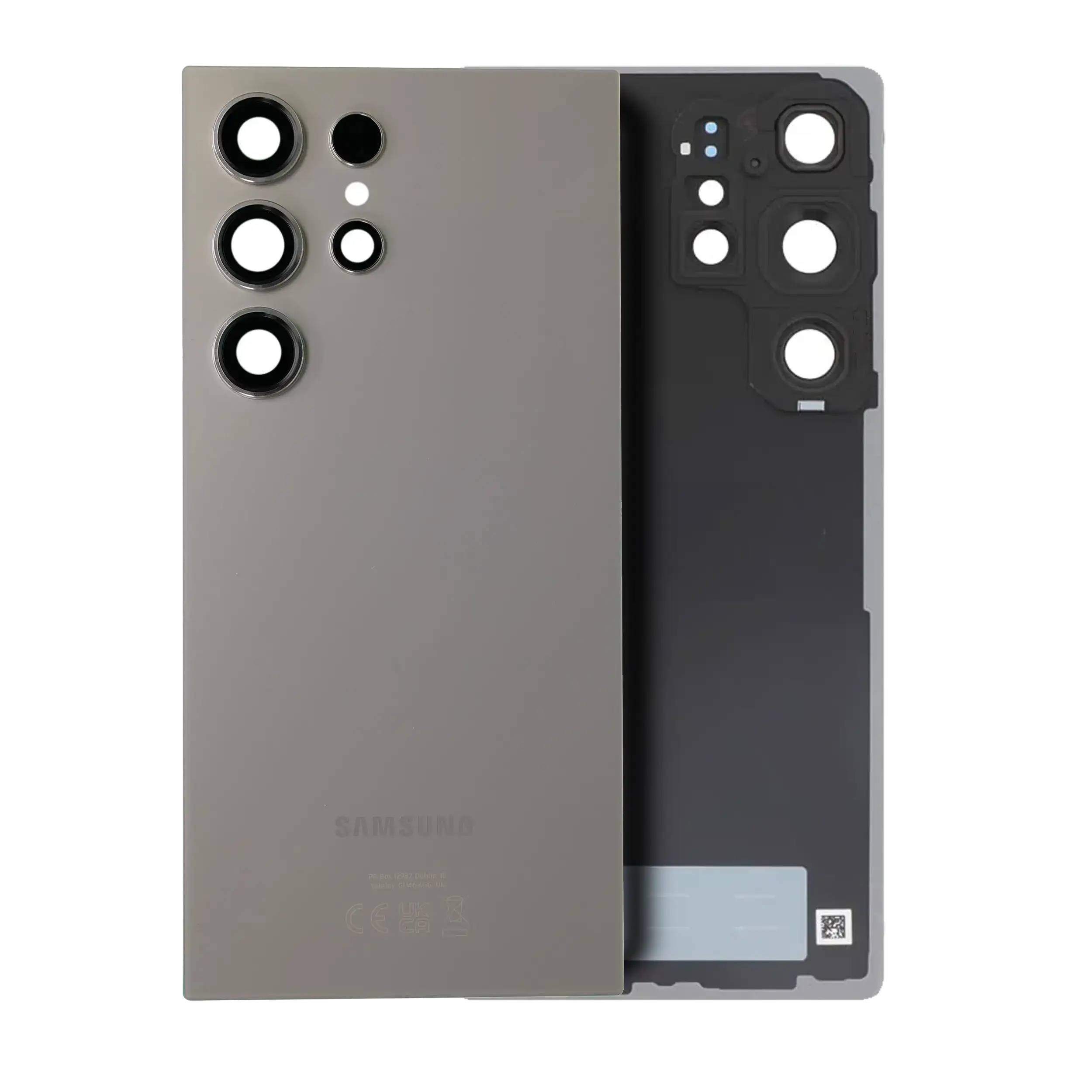 vetro cover posteriore con Vetro fotocamera per Samsung Galaxy S25 Ultra 5G (Service Pack) (Titanio Grigio)