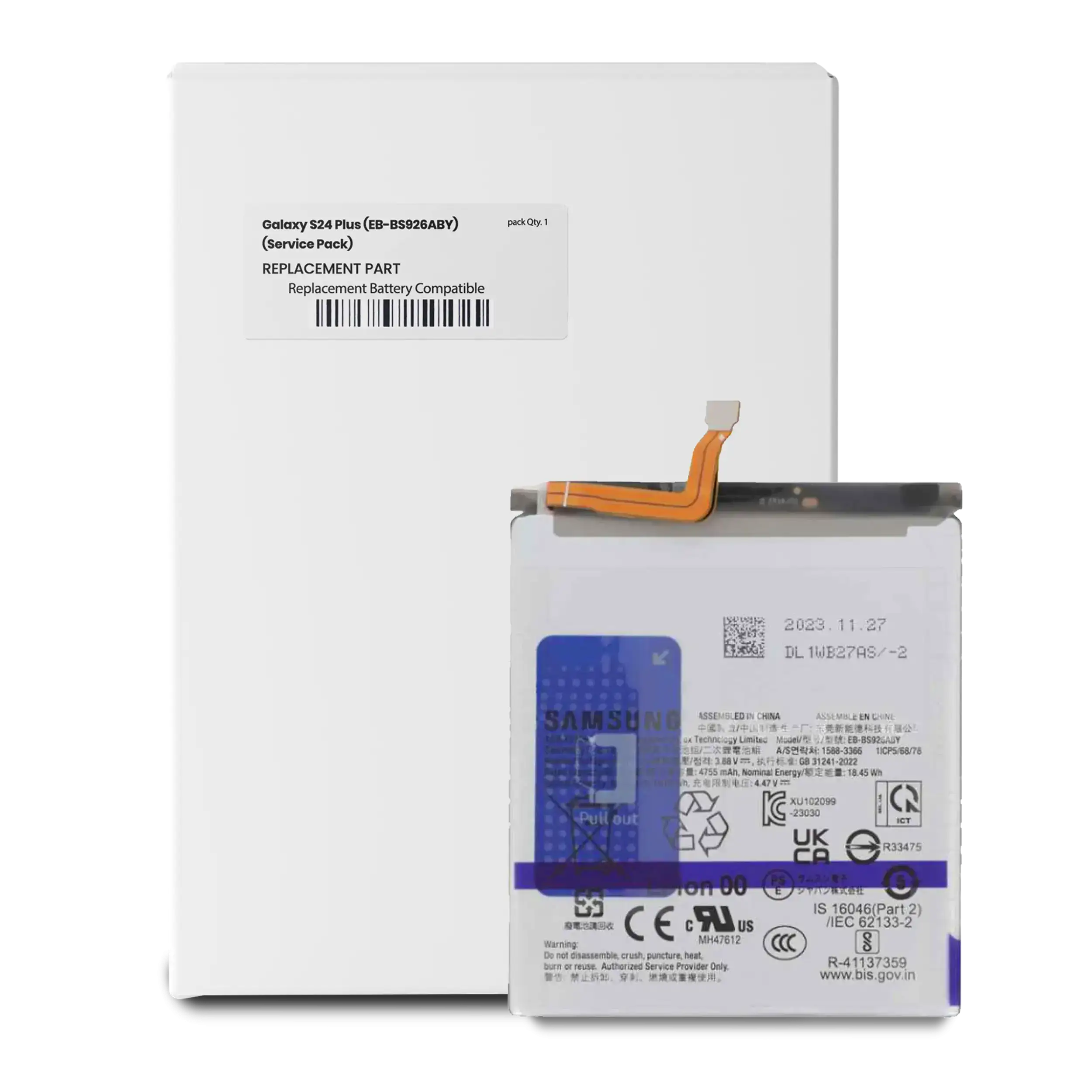 Batteria di ricambio per Samsung Galaxy S24 Plus (Service Pack)
