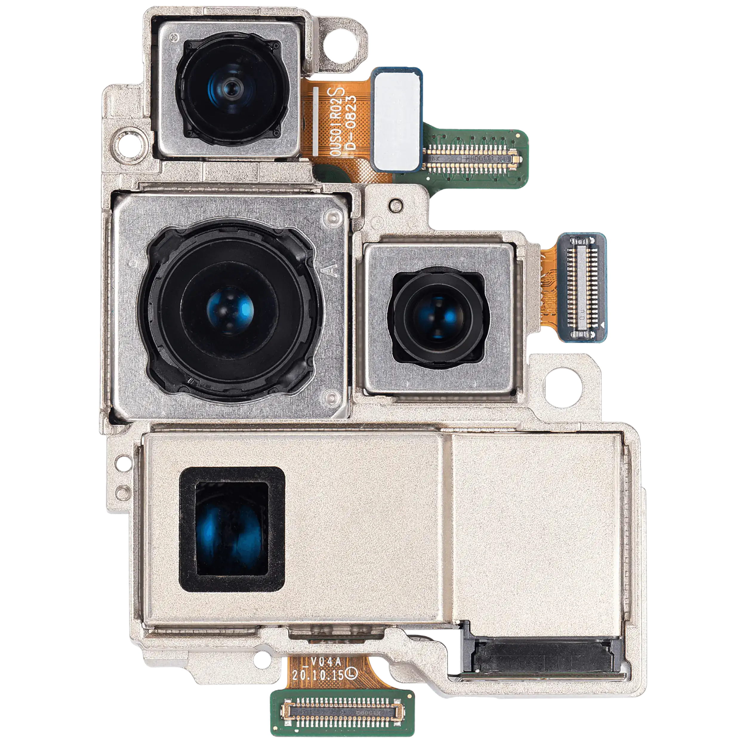 Fotocamera posteriore gruppo (Wide / Telephoto / Ultrawide / Periscope) per Samsung Galaxy S21 Ultra 5G (Used Service Pack Pull: grado A)