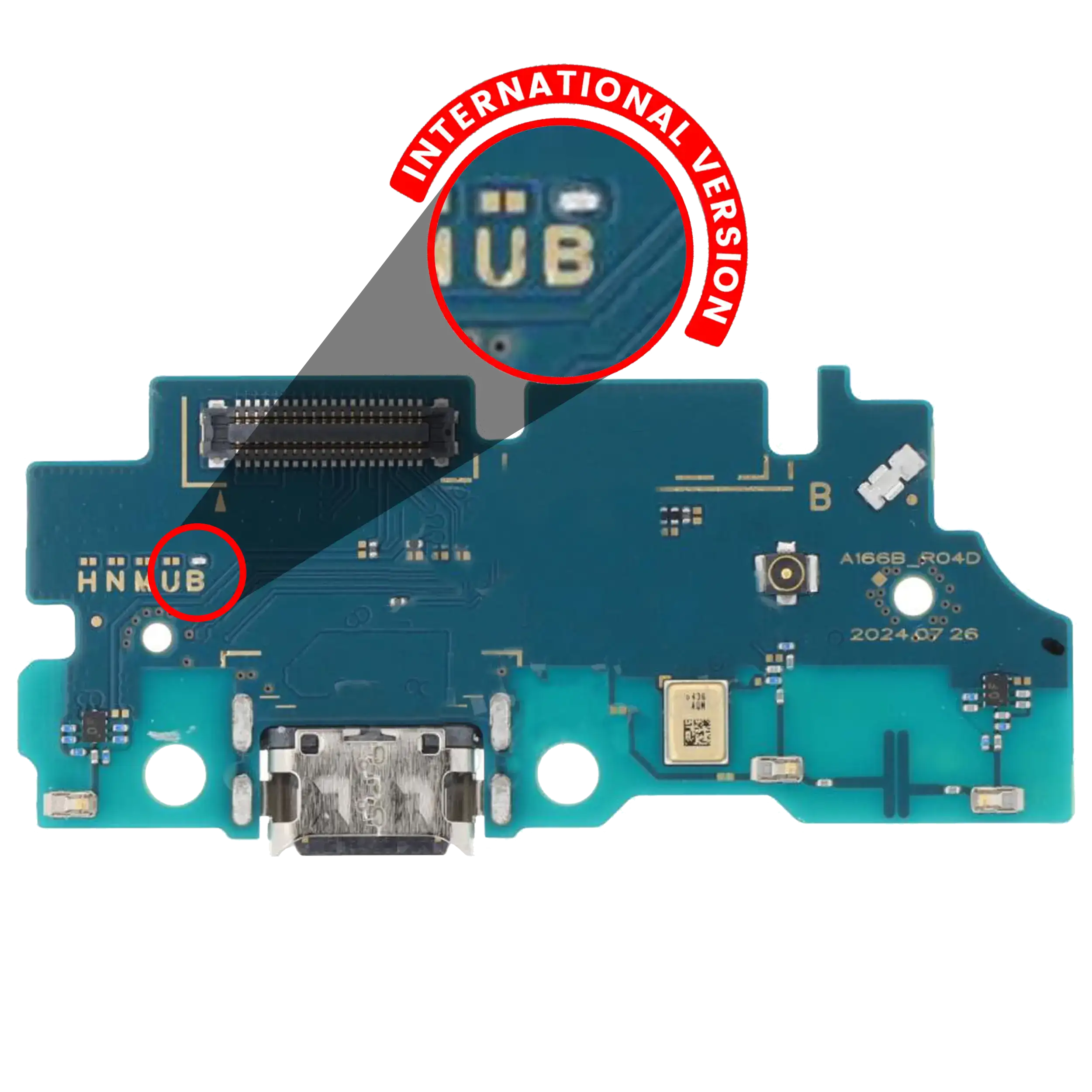 Connettore di ricarica con scheda per Samsung Galaxy A16 5G (A166B / 2024) (International Version)