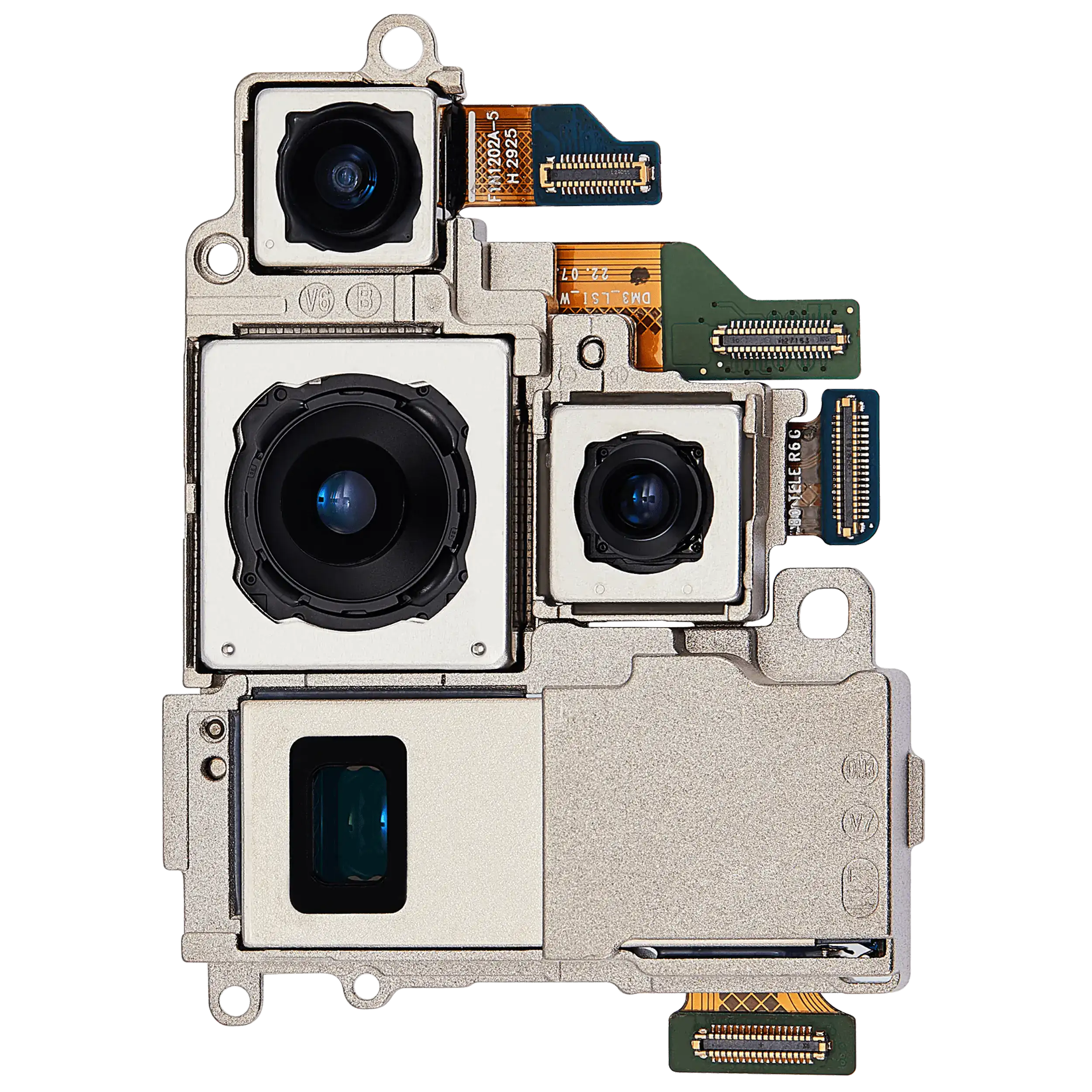 Fotocamera posteriore gruppo (Wide / Telephoto / Ultrawide) per Samsung Galaxy S23 Ultra 5G (Used Service Pack Pull: grado A)