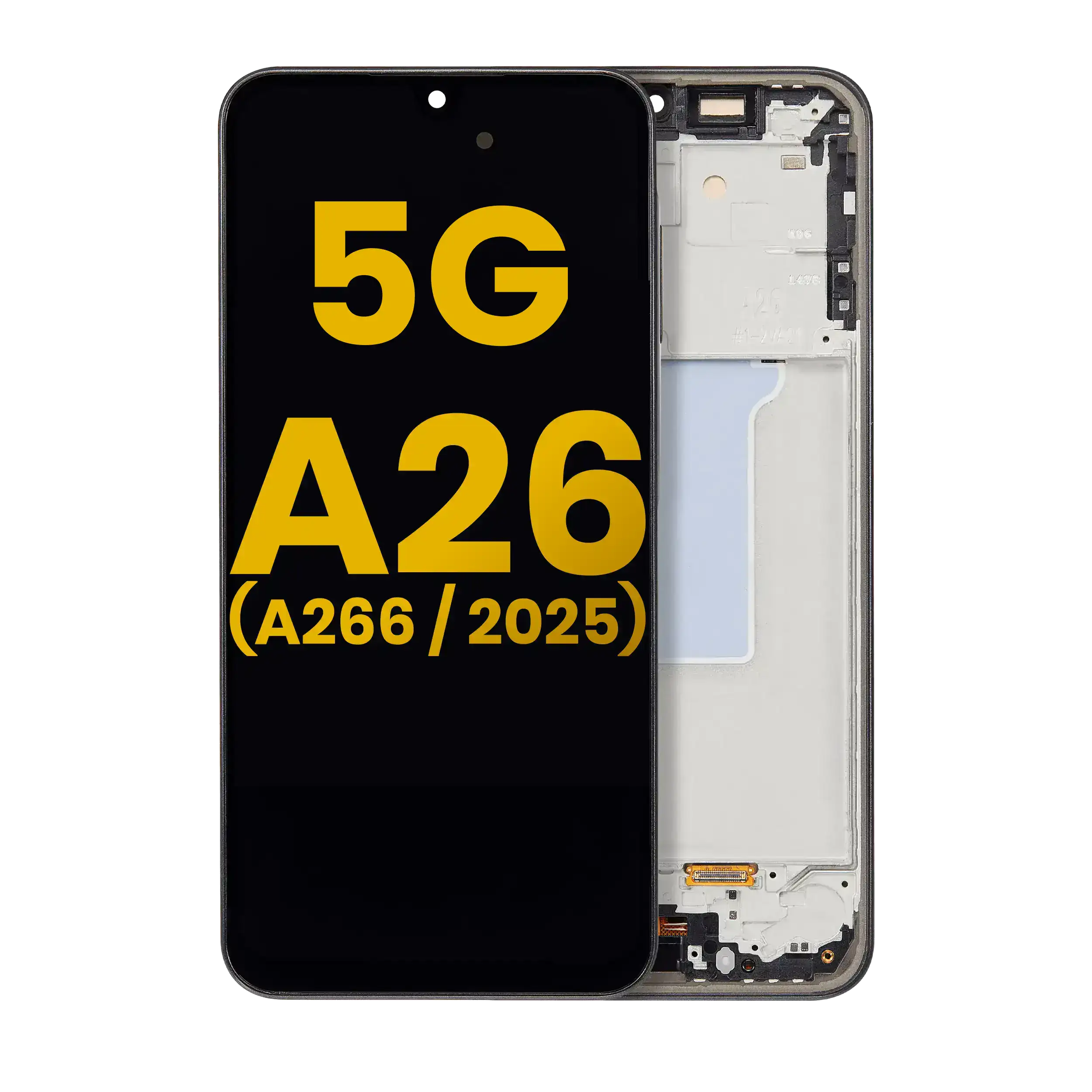 Display OLED completo con Frame per Samsung Galaxy A26 5G (A266 / 2025) (Refurbished) (Nero)