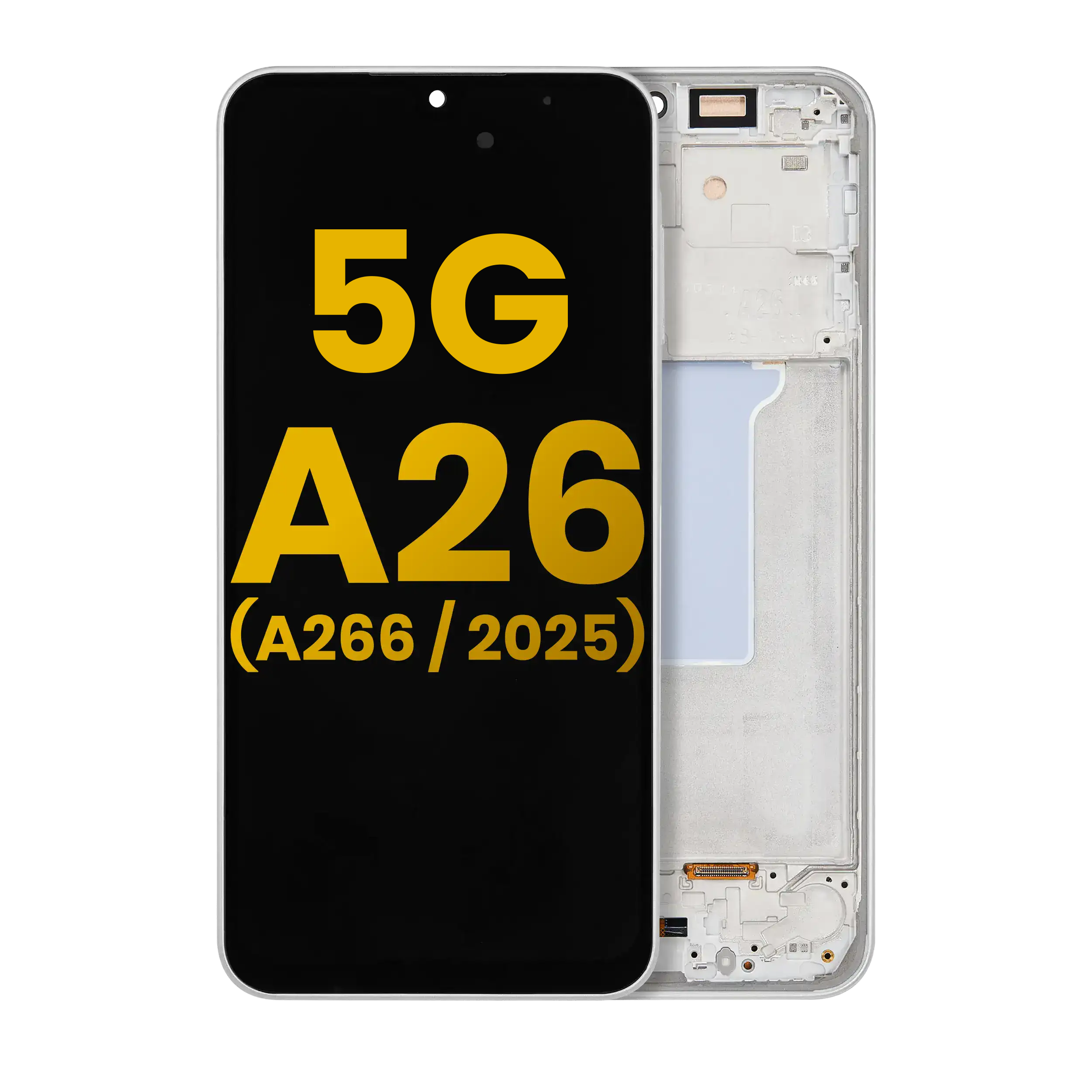 Display OLED completo con Frame per Samsung Galaxy A26 5G (A266 / 2025) (Refurbished) (Bianco)
