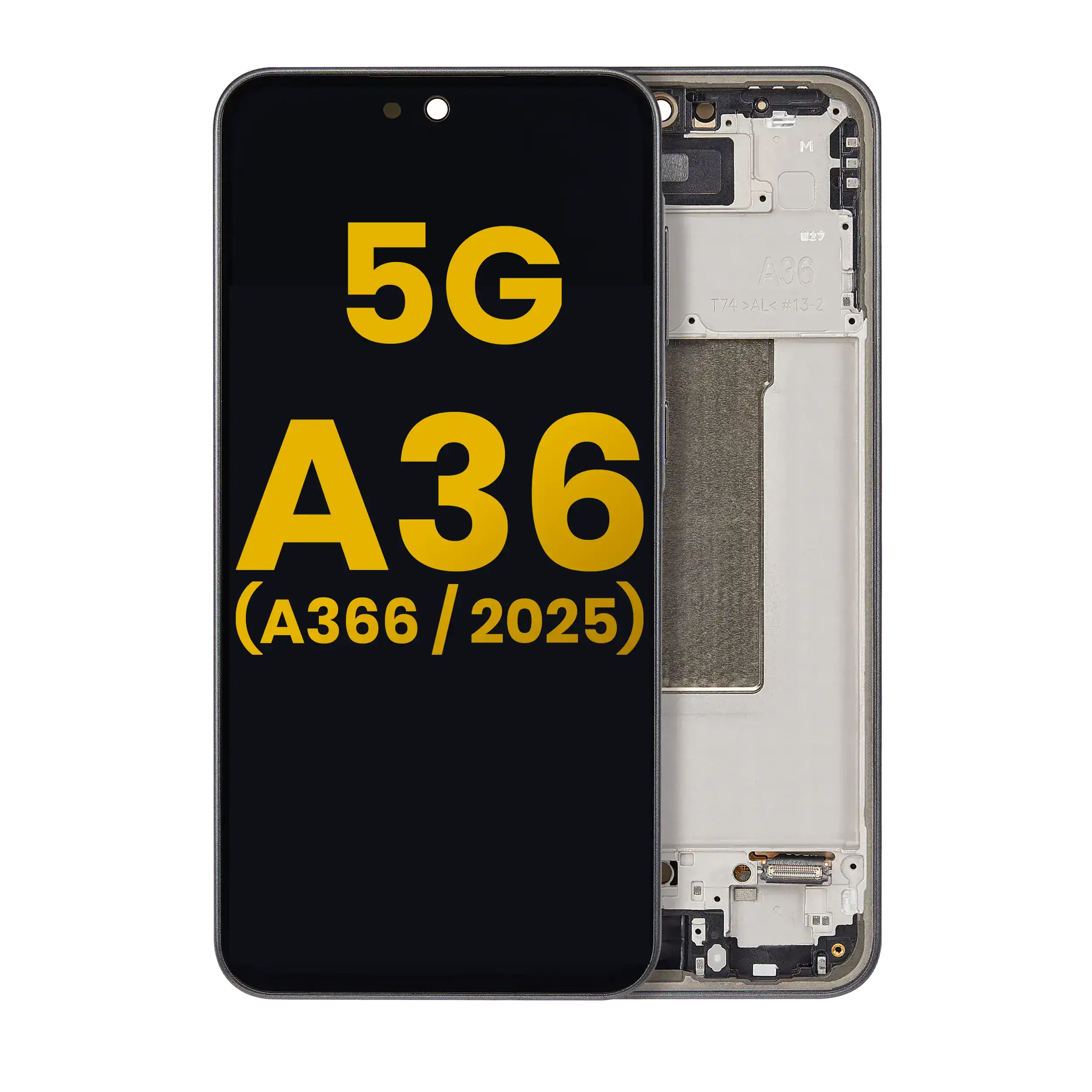 Display OLED completo con Frame per Samsung Galaxy A36 5G (A366 / 2025) (Refurbished) (Nero)