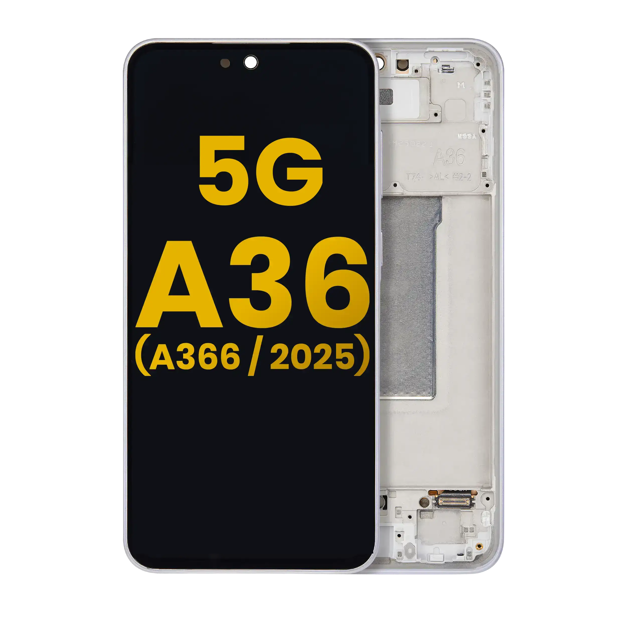 Display OLED completo con Frame per Samsung Galaxy A36 5G (A366 / 2025) (Refurbished) (Lavanda)