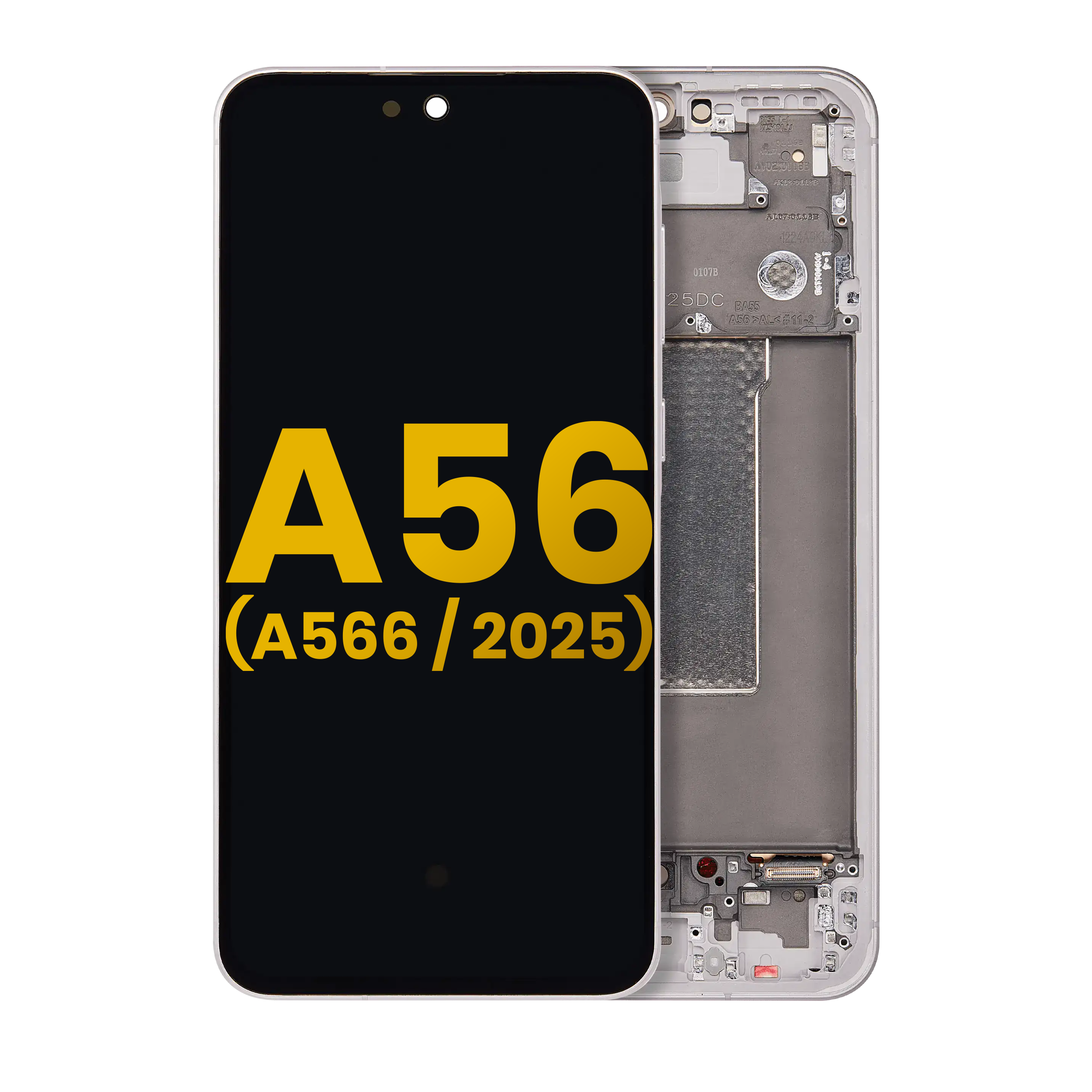 Display OLED completo con Frame per Samsung Galaxy A56 5G (A566 / 2025) (Refurbished) (Rosa)