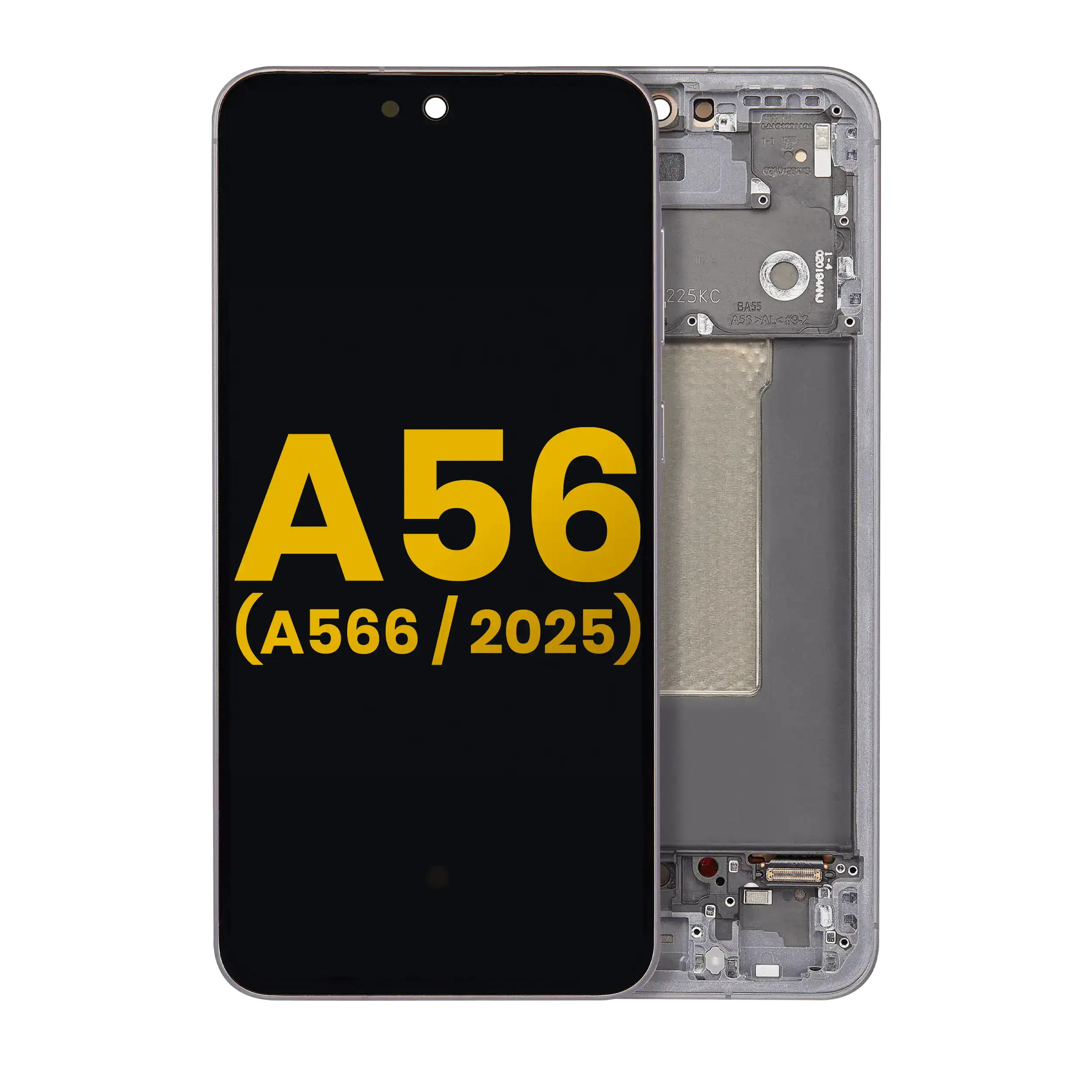 Display OLED completo con Frame per Samsung Galaxy A56 5G (A566 / 2025) (Refurbished) (Grafite)