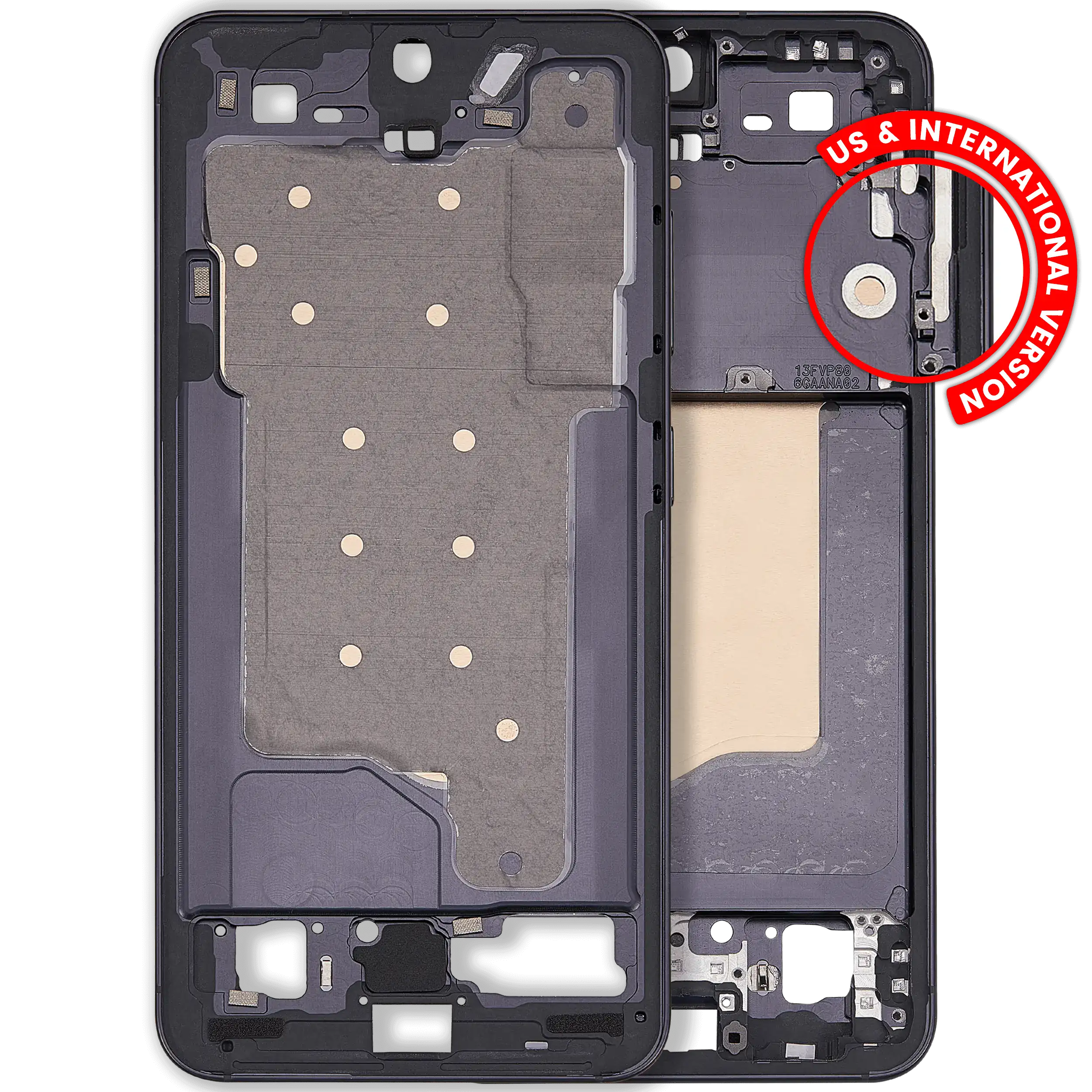 Frame centrale per Samsung Galaxy S25 5G (US e International Version) (Blu Nero)