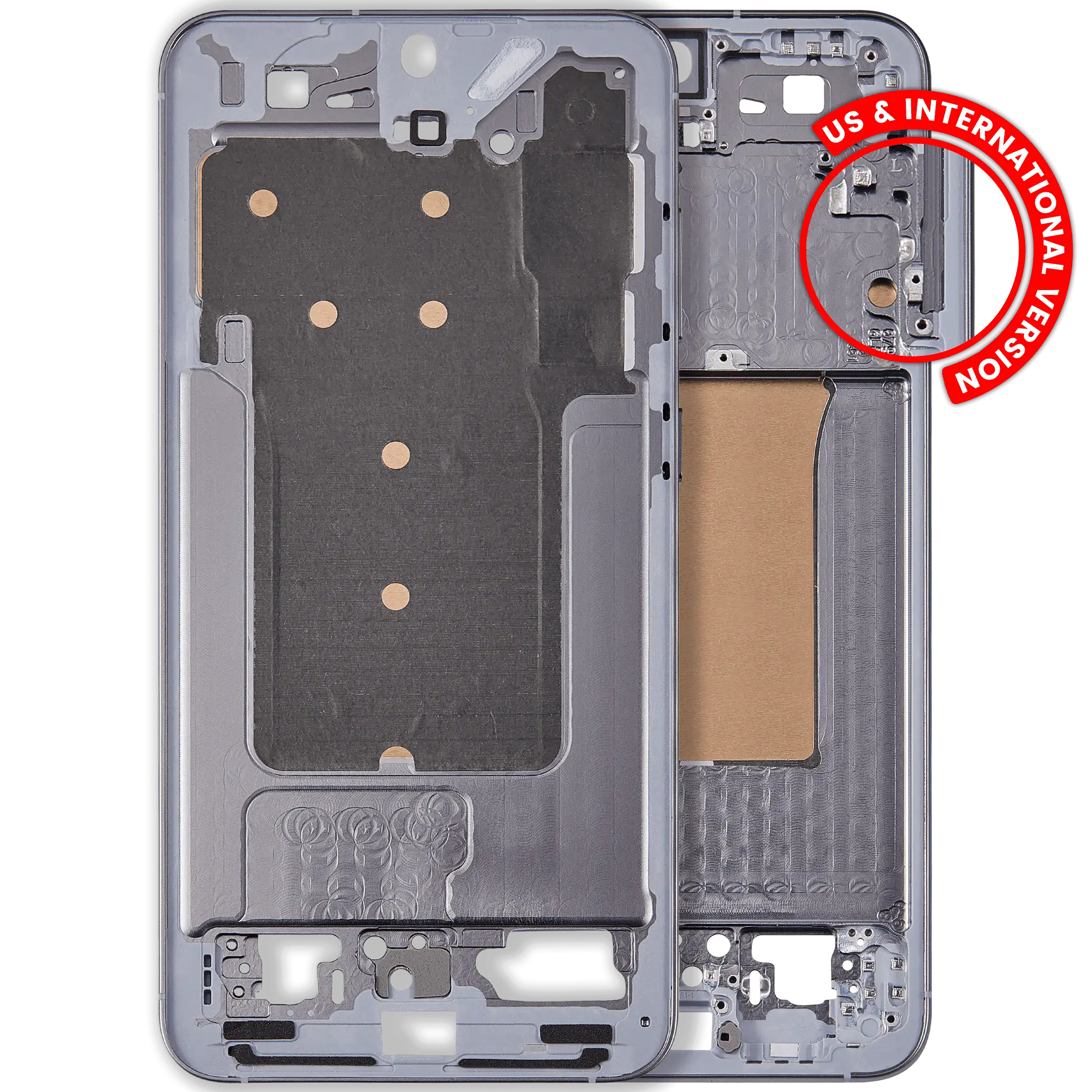 Frame centrale per Samsung Galaxy S25 Plus 5G (US e International Version) (Argento Shadow)