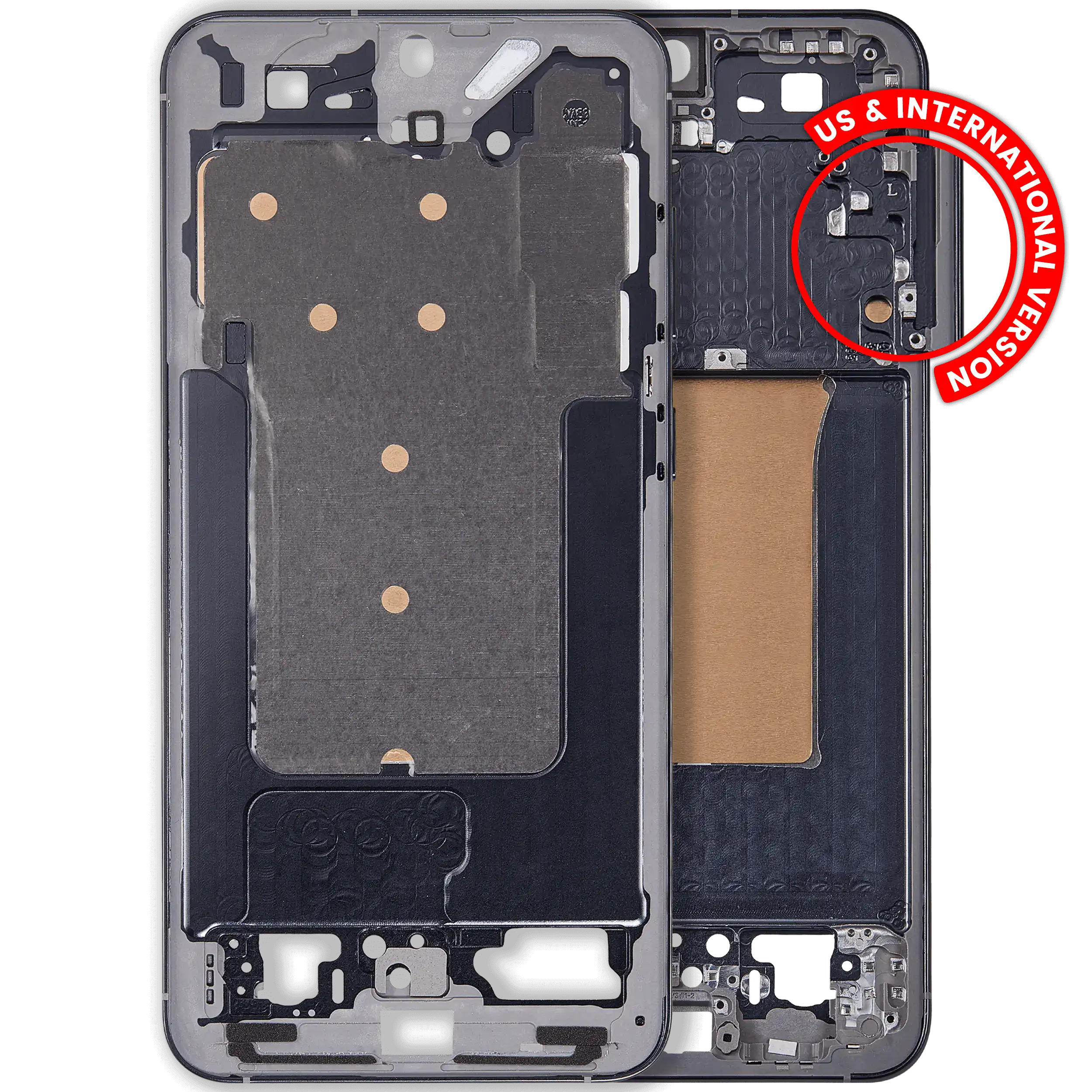 Frame centrale per Samsung Galaxy S25 Plus 5G (US e International Version) (Blu Nero)