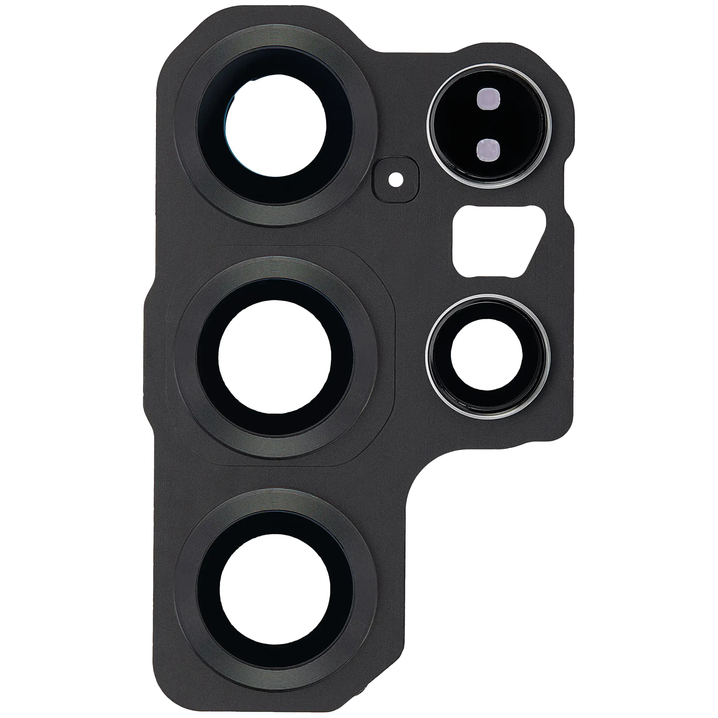 Lente fotocamera posteriore con Cover Cornice Ring per Samsung Galaxy S25 Ultra 5G (Titanio Jet Nero)