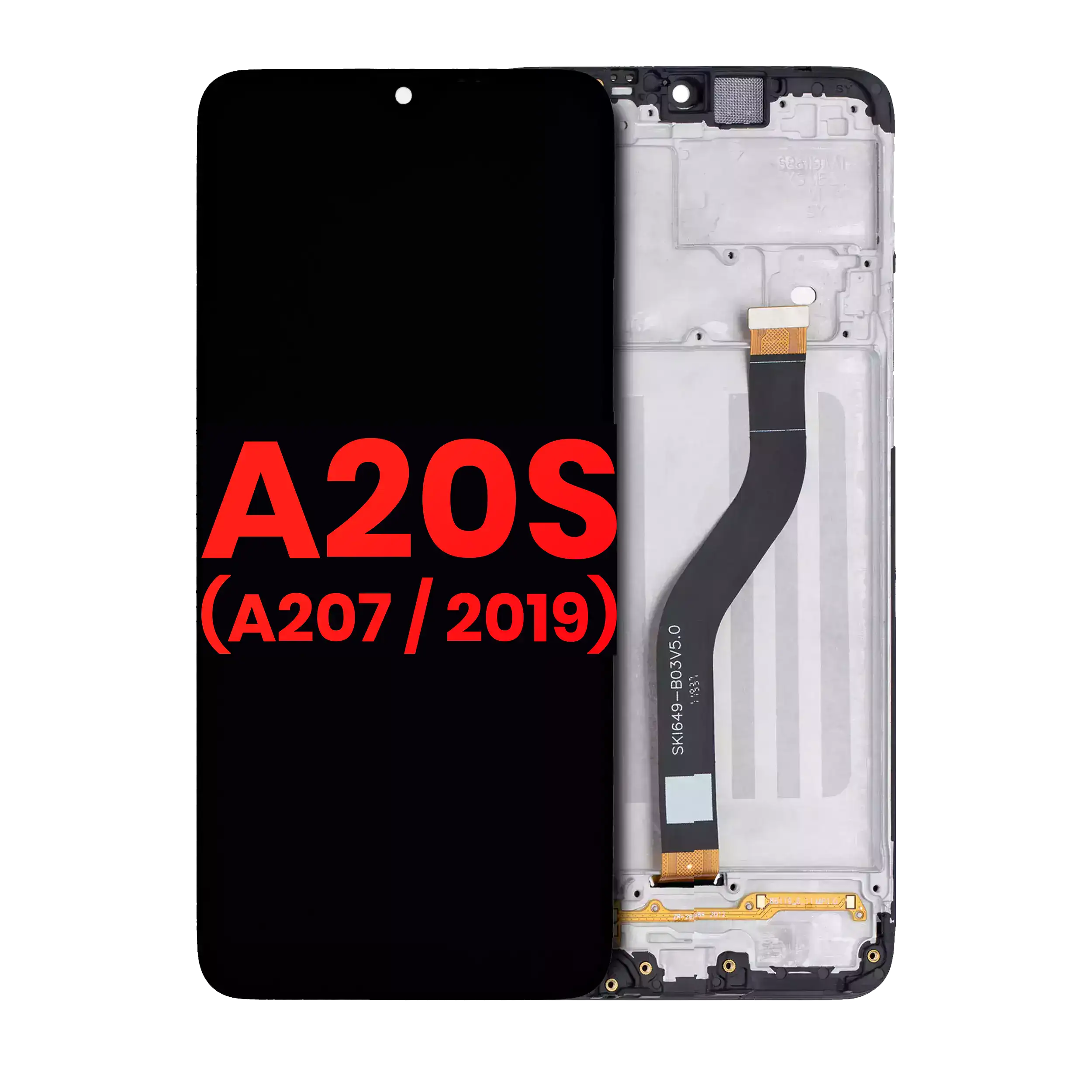 Display LCD completo con Frame per Samsung Galaxy A20s (A207 / 2019) (tutti i colori)