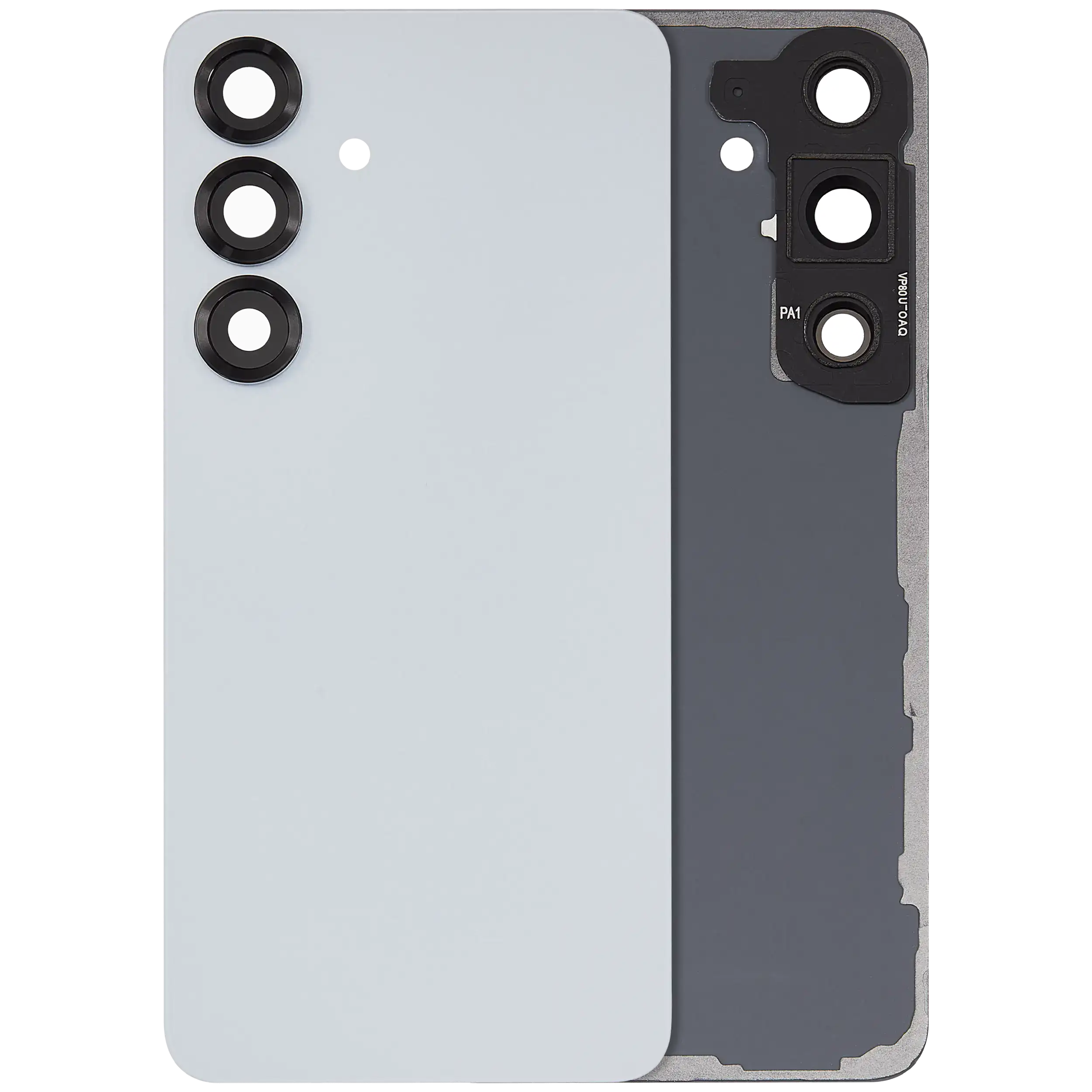 vetro cover posteriore con Vetro fotocamera per Samsung Galaxy S25 5G (No Logo) (Icy Blu)