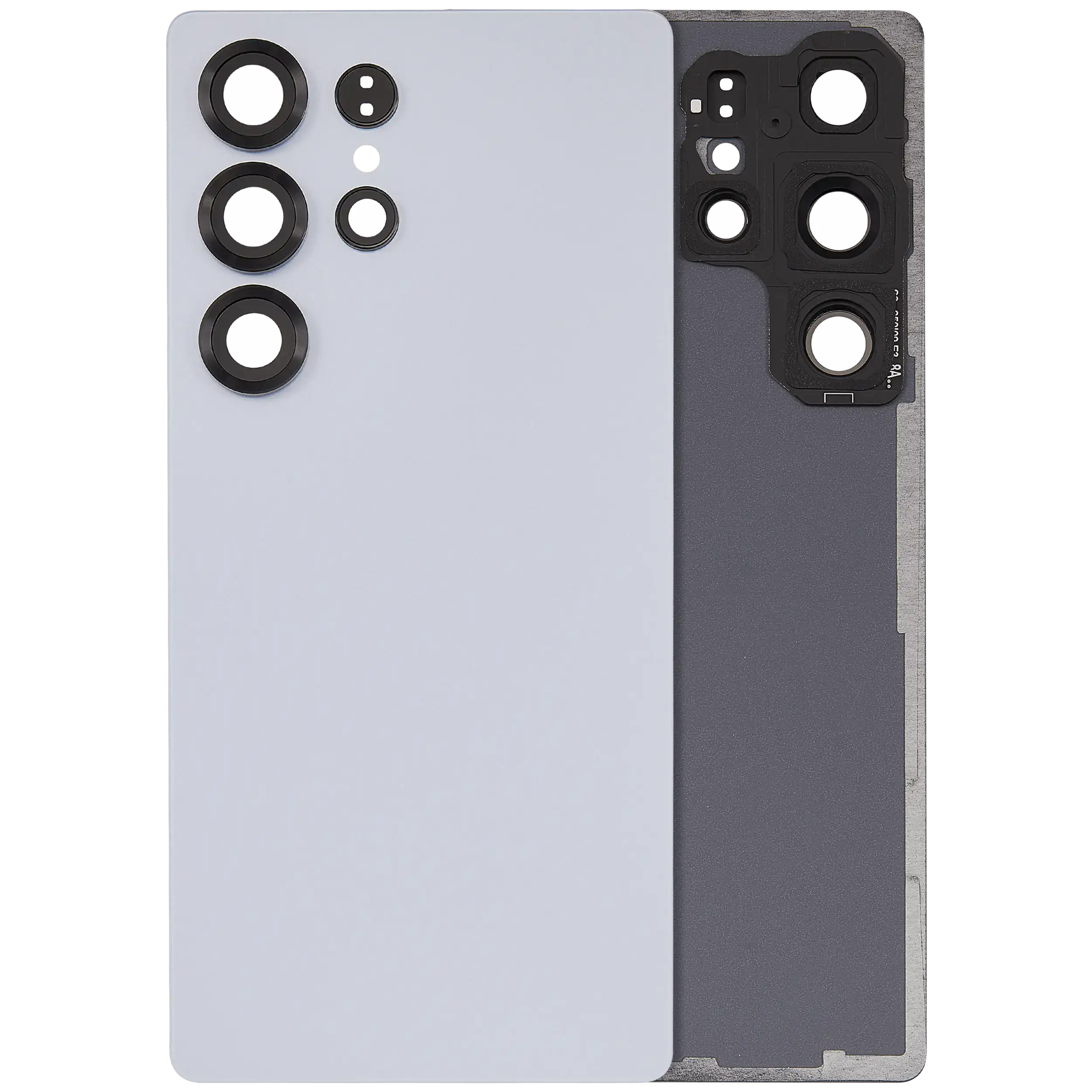 vetro cover posteriore con Vetro fotocamera per Samsung Galaxy S25 Ultra 5G (No Logo) (Titanio Argento Blu)