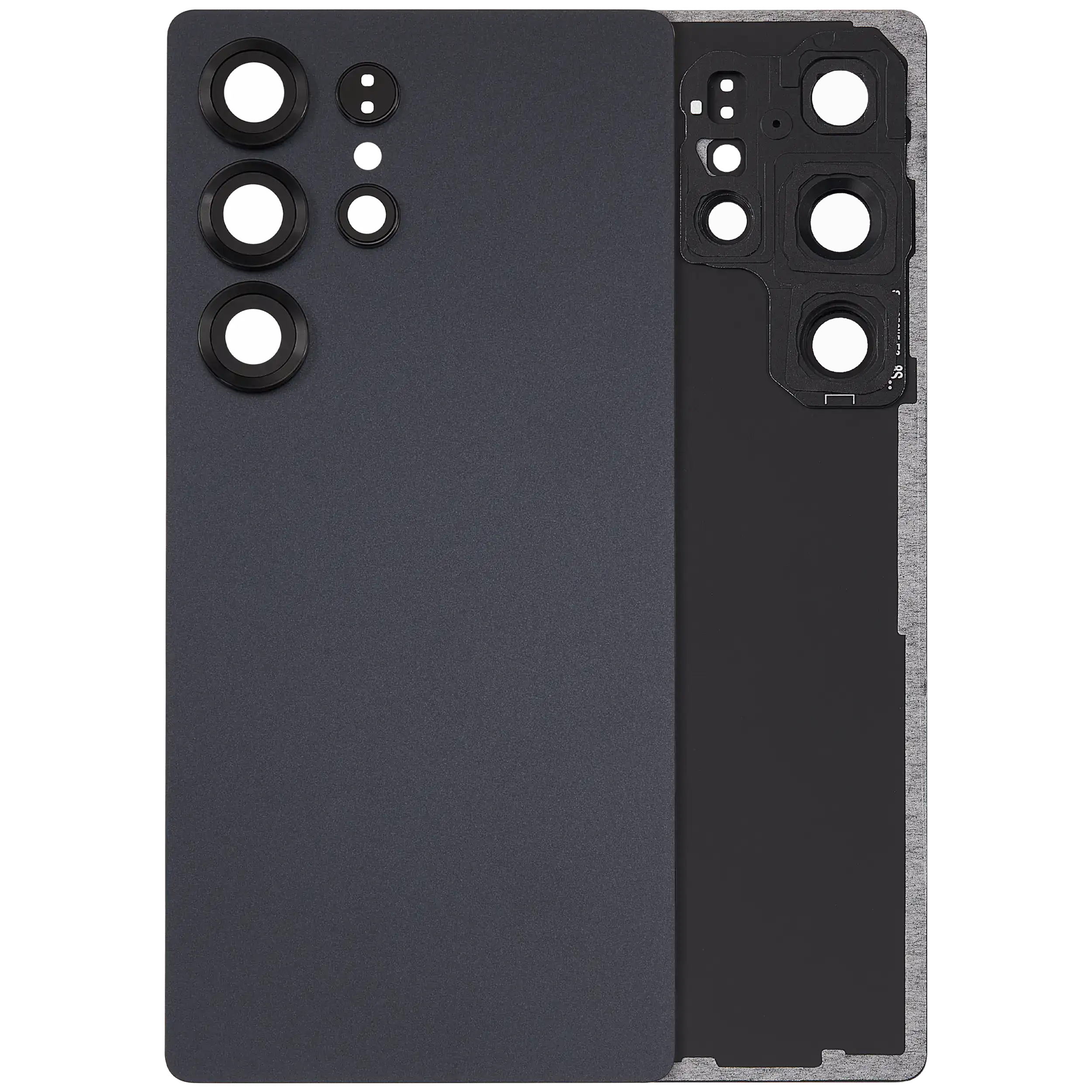 vetro cover posteriore con Vetro fotocamera per Samsung Galaxy S25 Ultra 5G (No Logo) (Titanio Jet Nero)