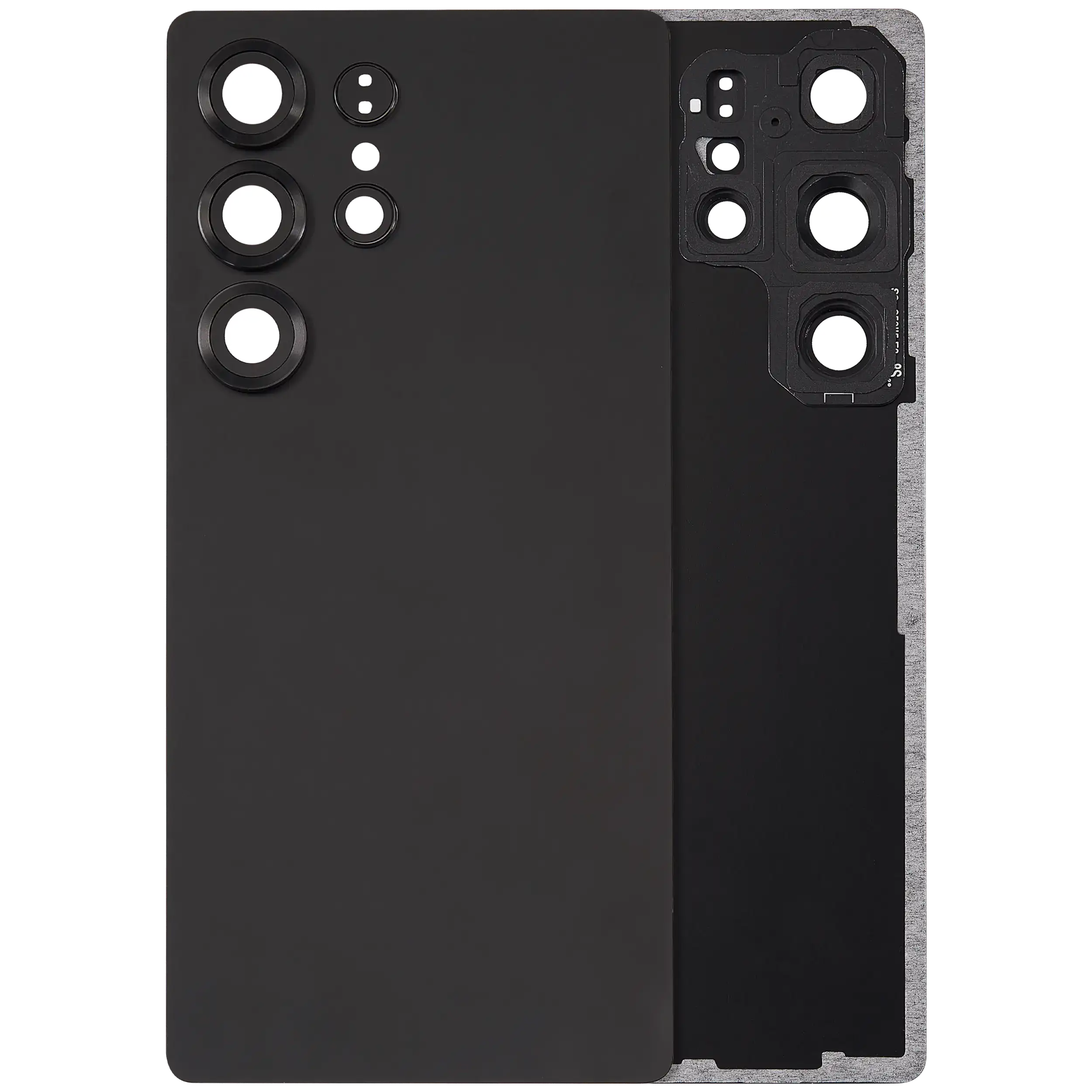 vetro cover posteriore con Vetro fotocamera per Samsung Galaxy S25 Ultra 5G (No Logo) (Titanio Nero)