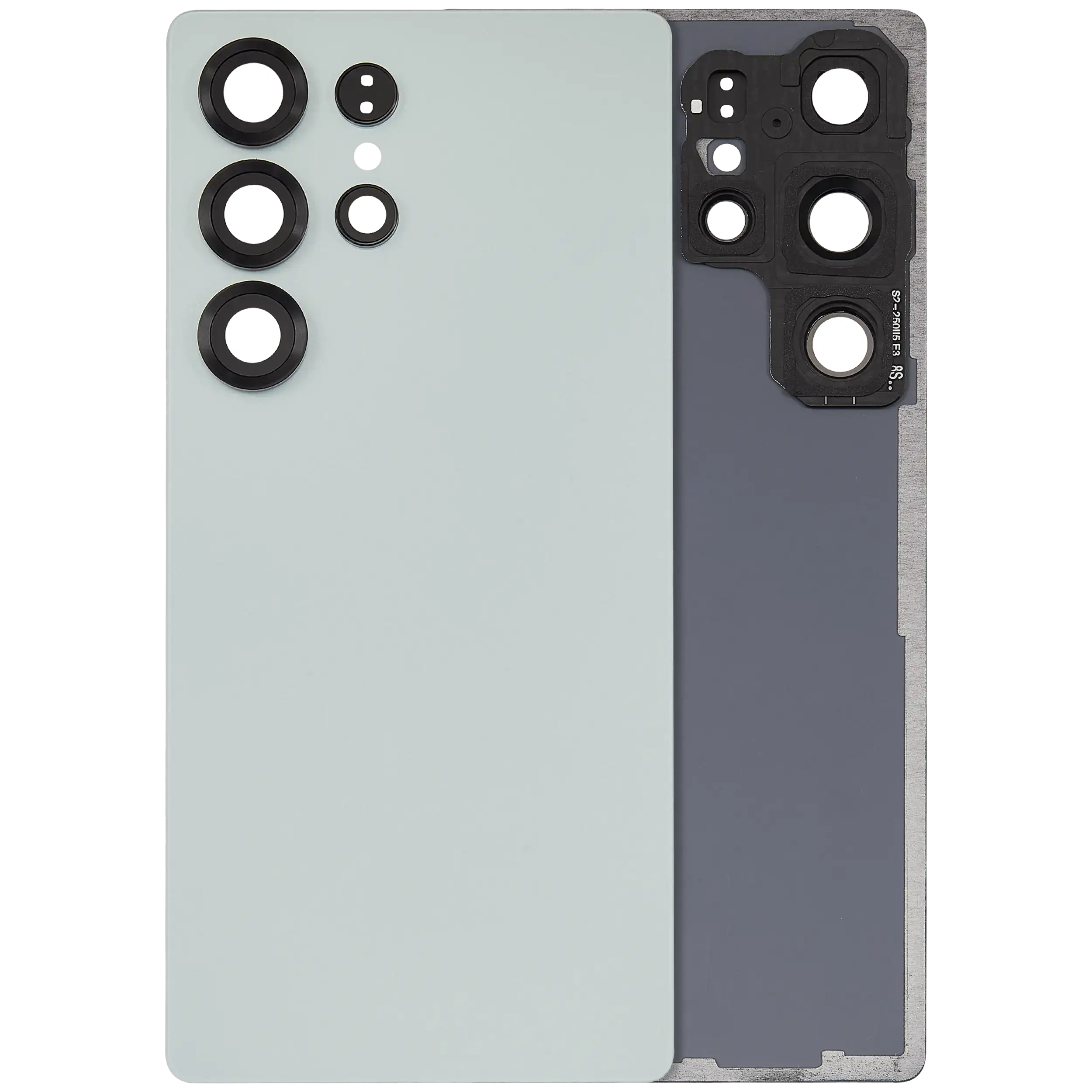 vetro cover posteriore con Vetro fotocamera per Samsung Galaxy S25 Ultra 5G (No Logo) (Titanio Jade Verde)