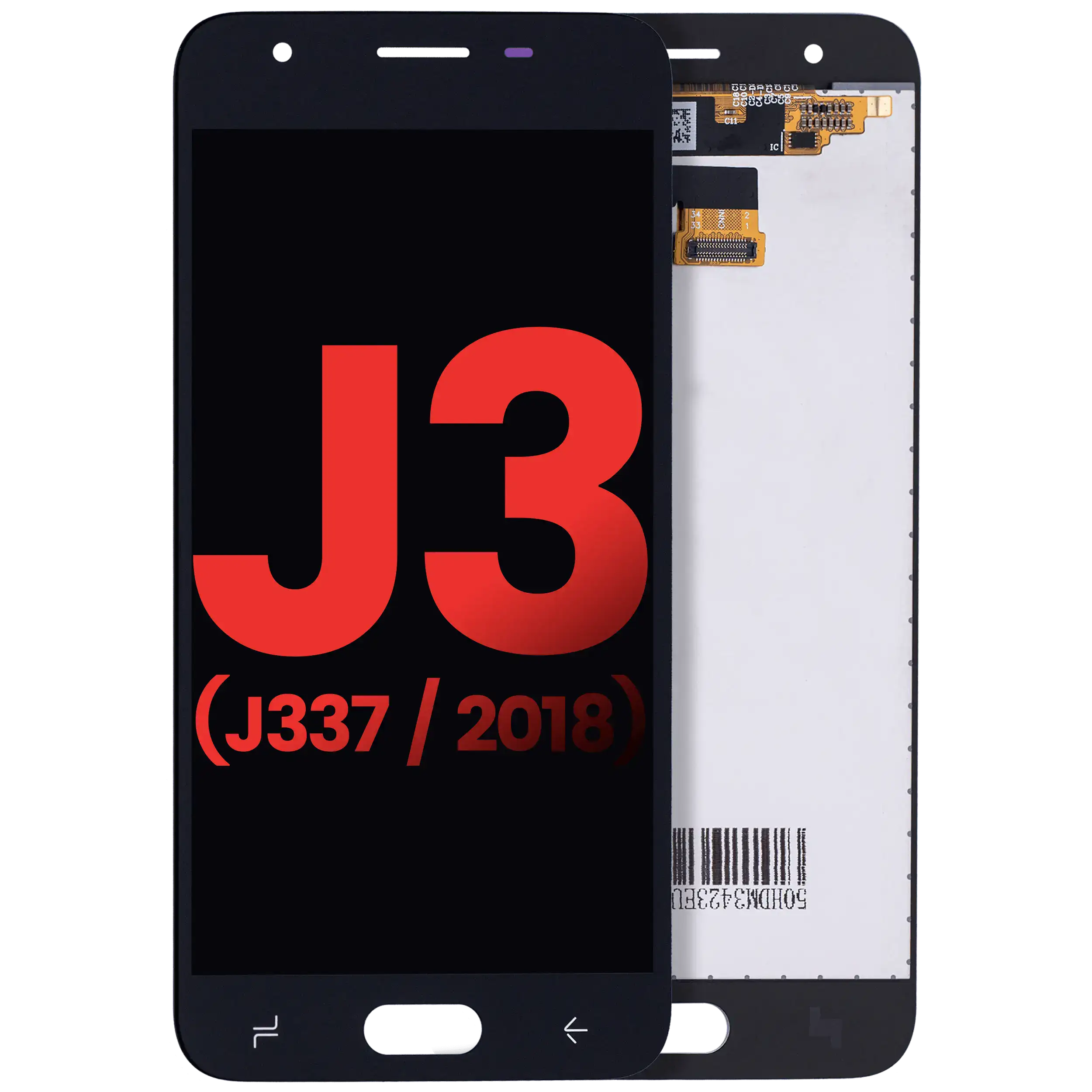 Display LCD completo senza Frame per Samsung Galaxy J3 Star / Aura / Amp Prime 3 (J337 / 2018) (Nero)