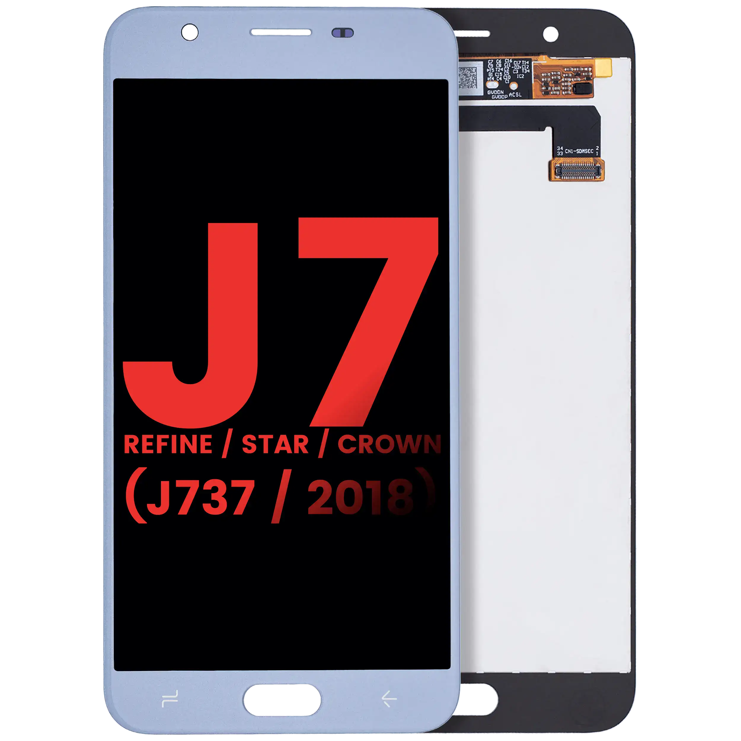 Display LCD completo senza Frame per Samsung Galaxy J7 Refine / Star / Crown (J737 / 2018) (Blu)