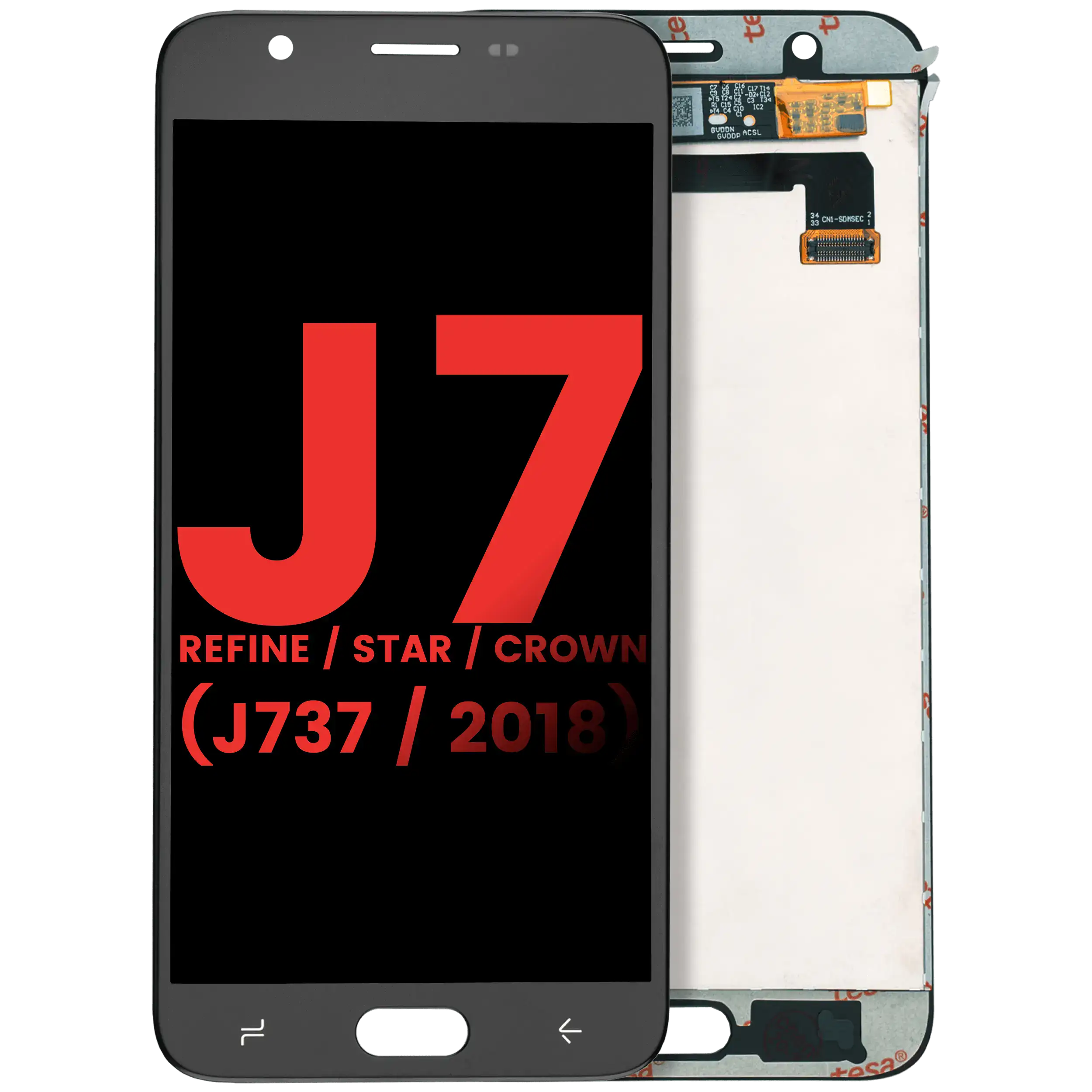 Display LCD completo senza Frame per Samsung Galaxy J7 Refine / Star / Crown (J737 / 2018) (Nero)