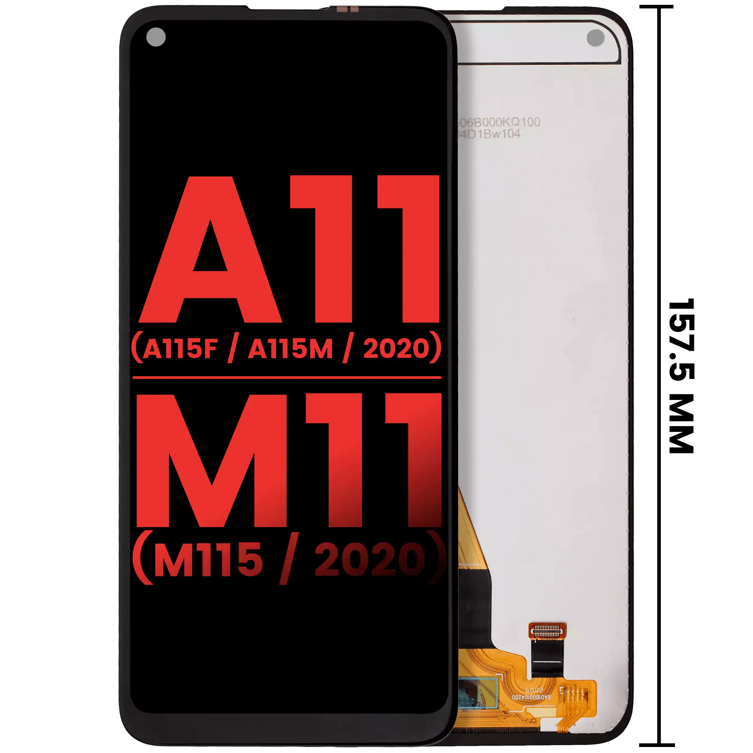 Display LCD completo senza Frame per Samsung Galaxy A11 (A115F / A115M / 2020) M11 (M115 / 2020) (International Version) (tutti i colori)