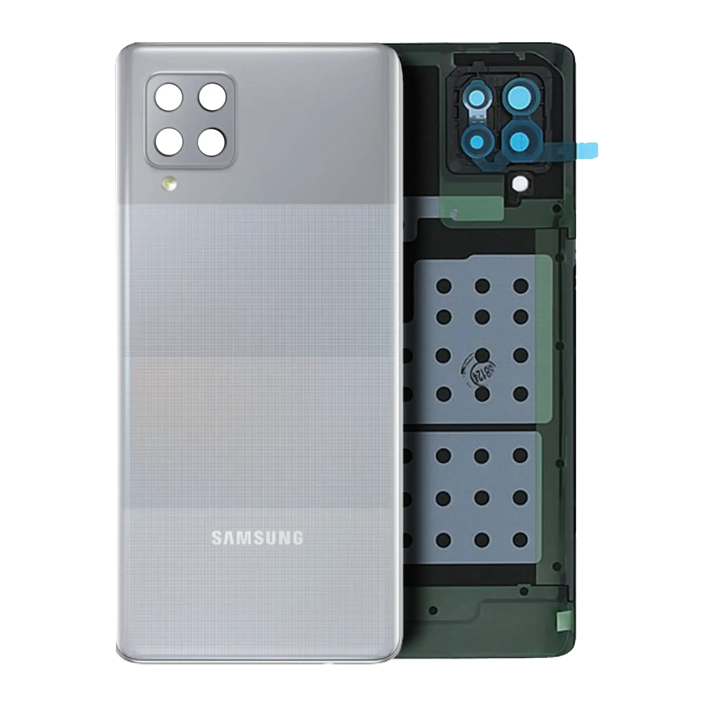 vetro cover posteriore con Vetro fotocamera per Samsung Galaxy A42 5G (A426 / 2020) (Service Pack) (Prism Dot Grigio)