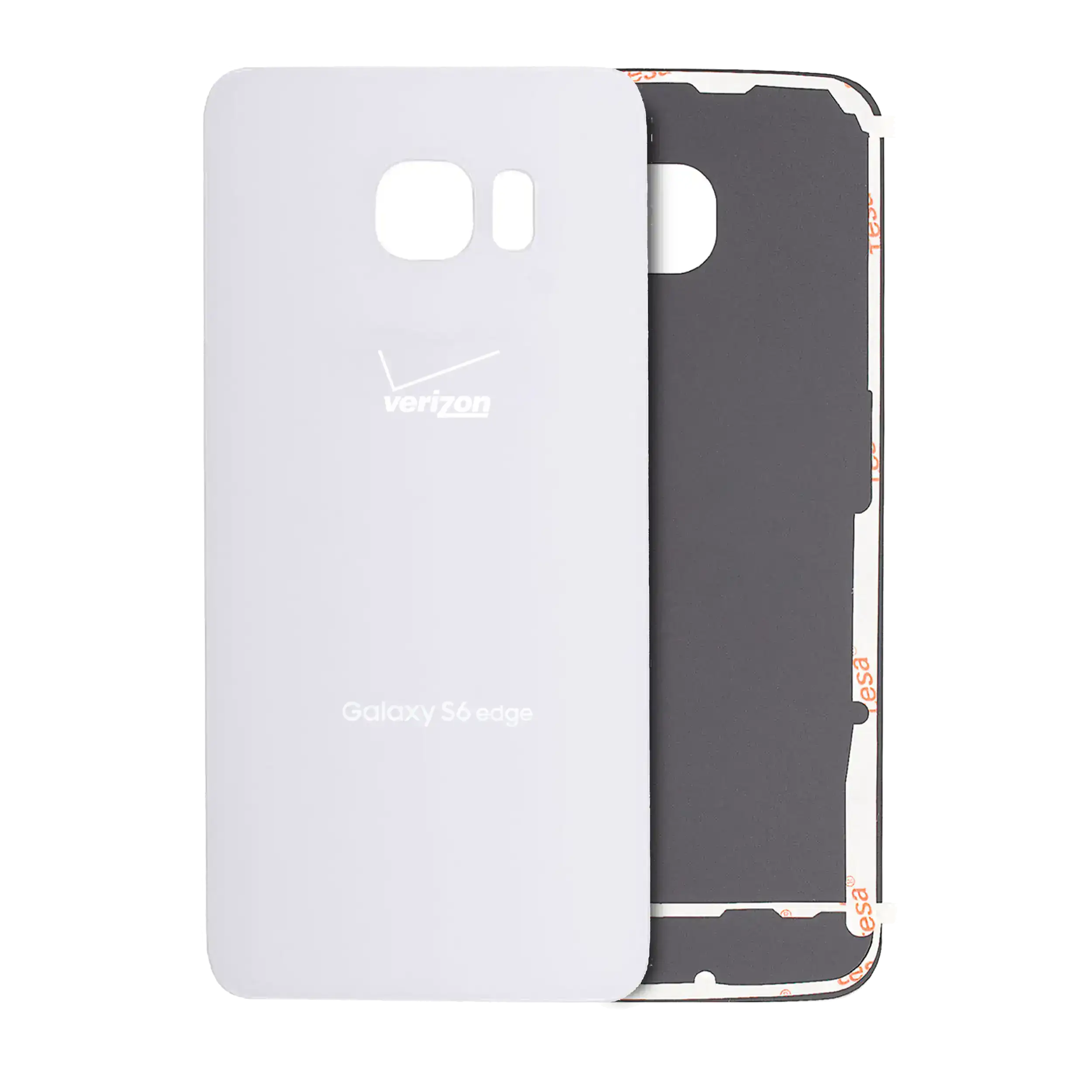 vetro cover posteriore per Samsung Galaxy S6 Edge (Service Pack) (Bianco)