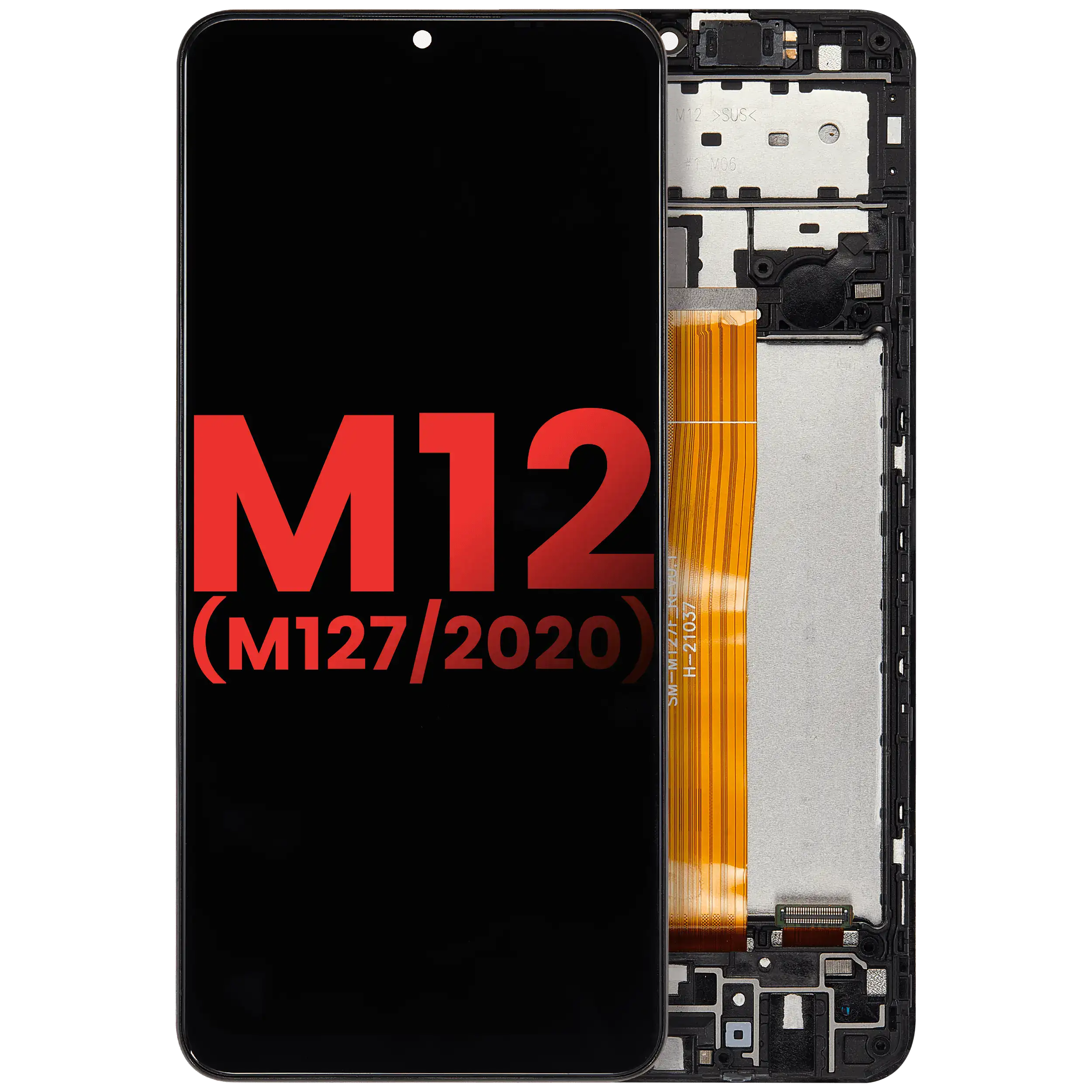 Display LCD completo con Frame per Samsung Galaxy M12 (M127 / 2020) (tutti i colori)