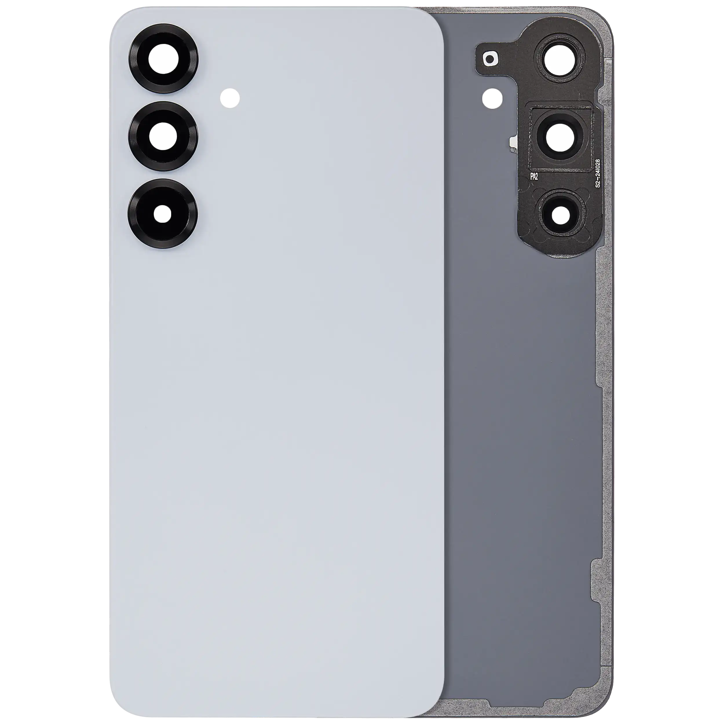 vetro cover posteriore con Vetro fotocamera per Samsung Galaxy S25 Plus 5G (No Logo) (Icy Blu)