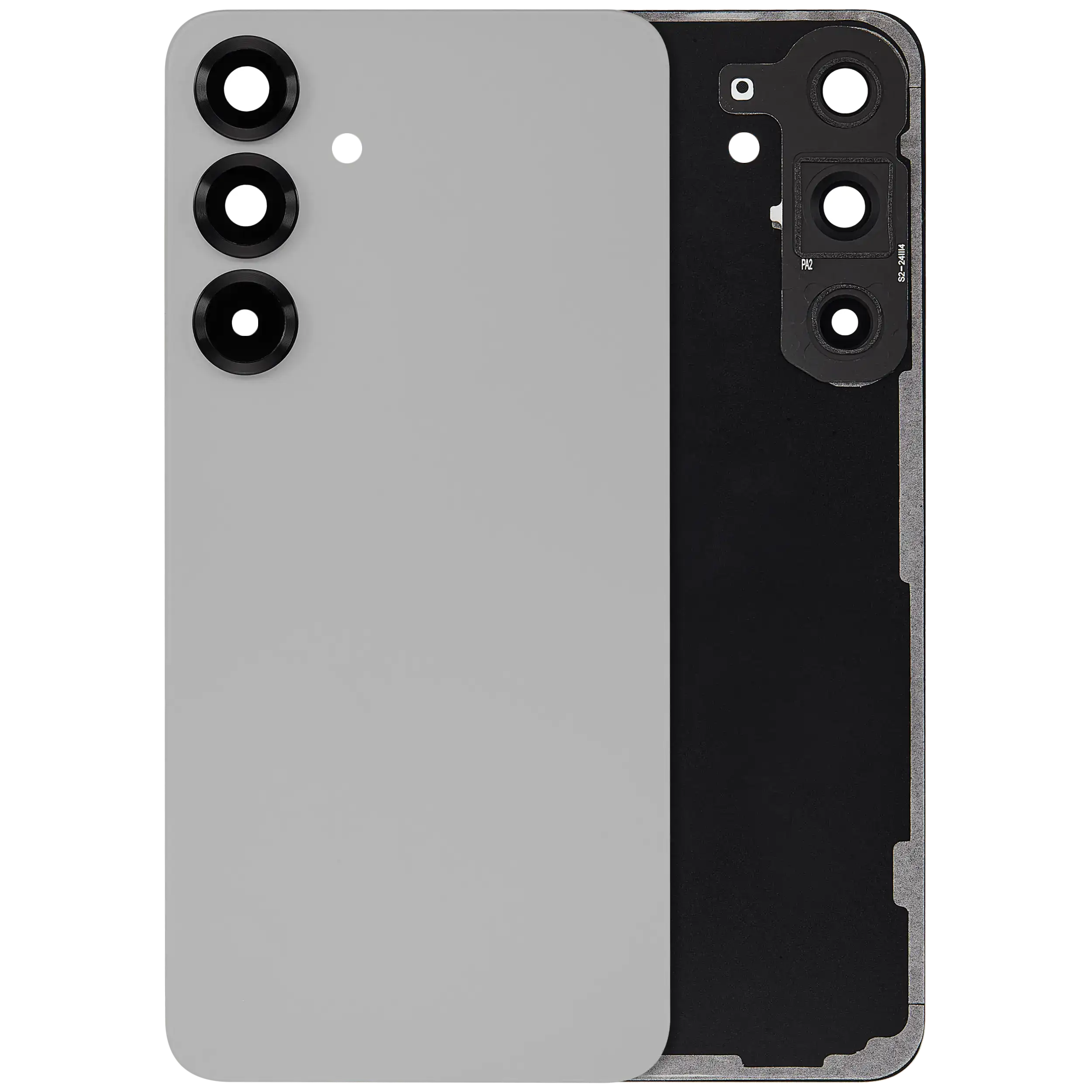 vetro cover posteriore con Vetro fotocamera per Samsung Galaxy S25 Plus 5G (No Logo) (Argento Shadow)