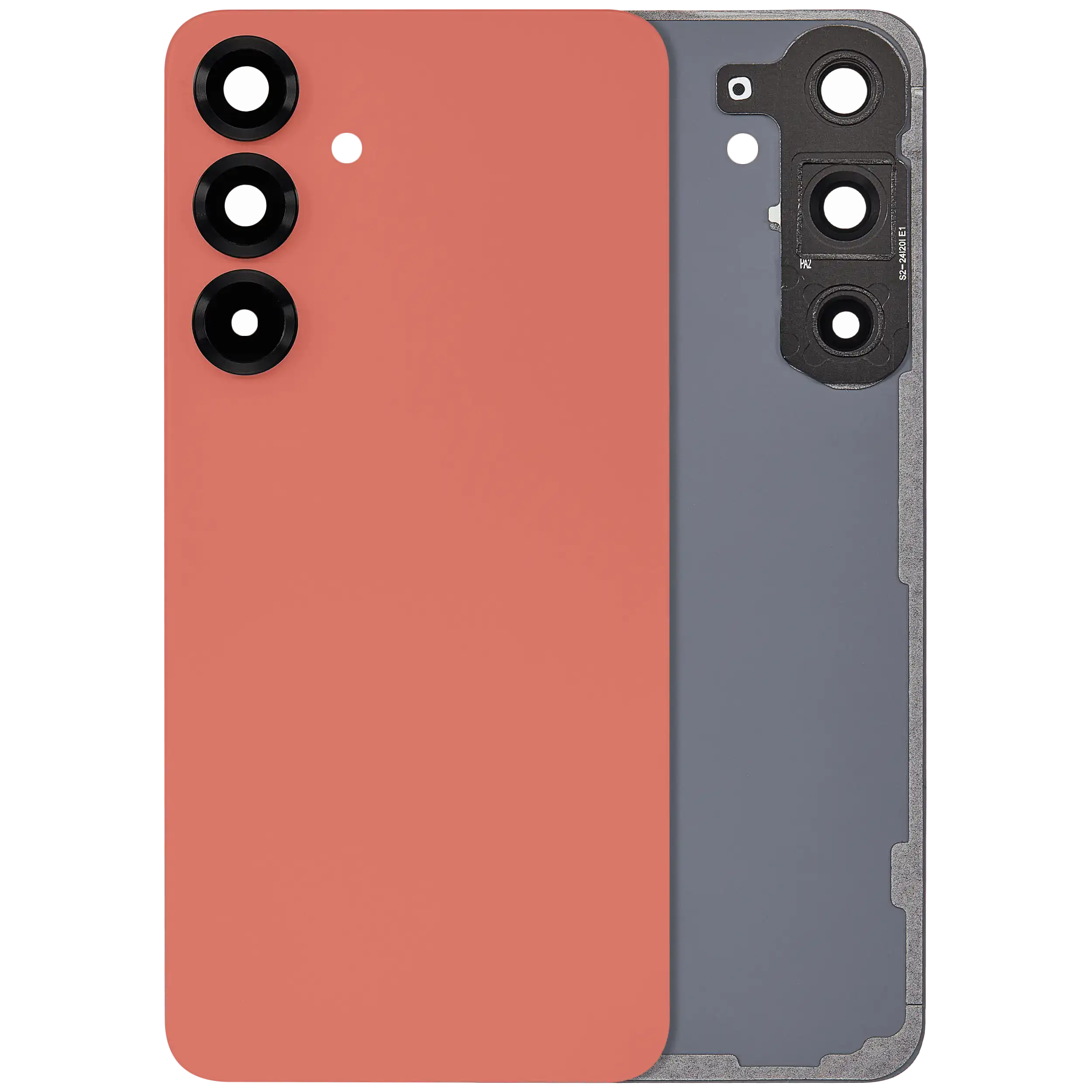 vetro cover posteriore con Vetro fotocamera per Samsung Galaxy S25 Plus 5G (No Logo) (Coral Rosso)