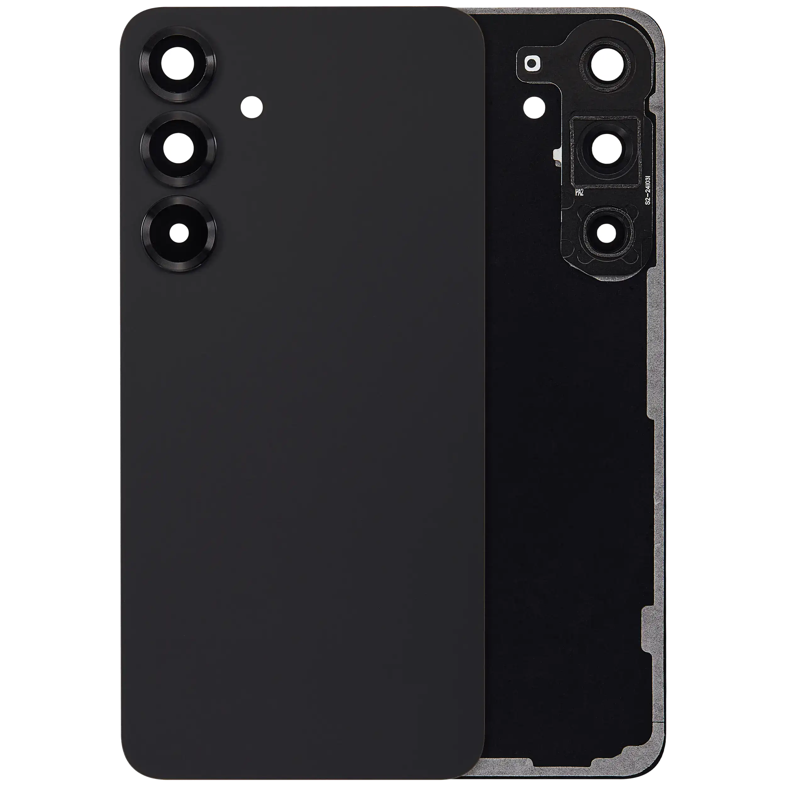vetro cover posteriore con Vetro fotocamera per Samsung Galaxy S25 Plus 5G (No Logo) (Blu Nero)