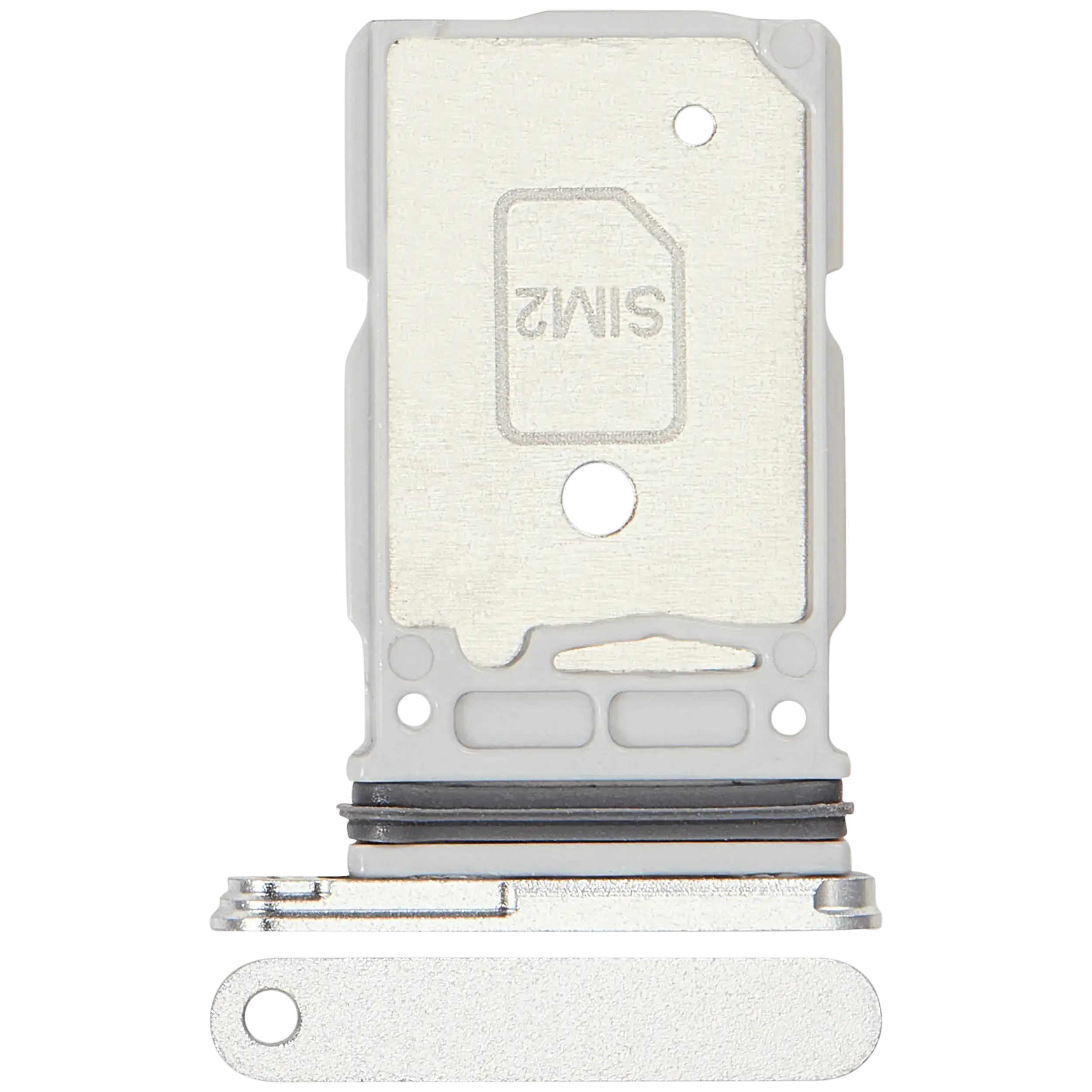 Carrellino doppia SIM per Samsung Galaxy S25 Ultra (Titanio Bianco Argento)